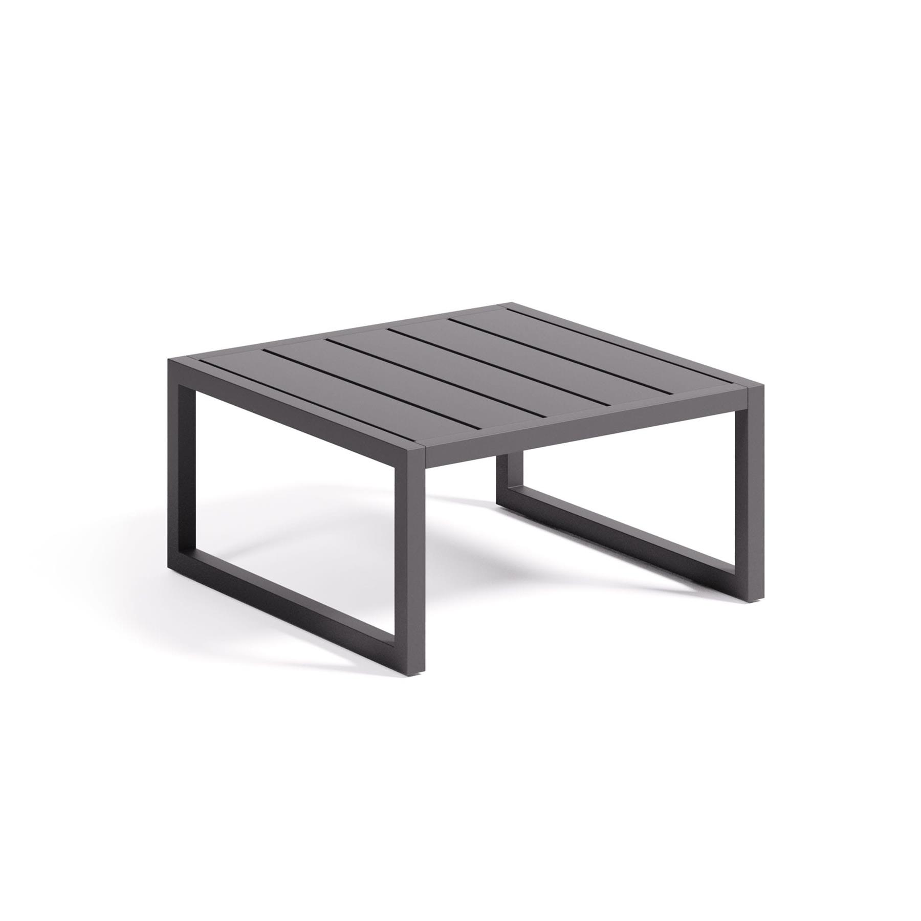 Kave Home - Comova bijzettafel voor buiten in zwart aluminium 60 x 60