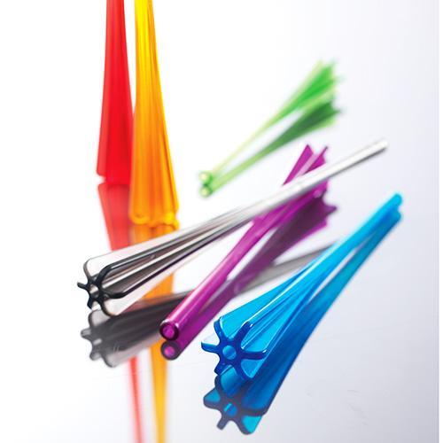 Mastrad - Cocktail stamper en rietje in één, set van 6 - Mastrad