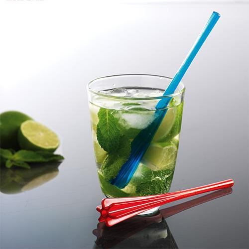 Mastrad - Cocktail stamper en rietje in één, set van 6 - Mastrad