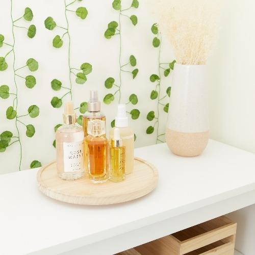 iDesign - Draaiplateau, 26.7 cm, Plat, Paulownia Hout, Beige - iDesign