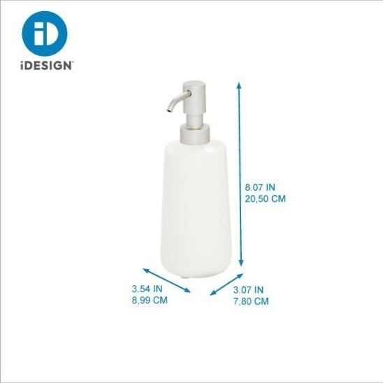 Zeeppomp, 355 ml, Keramiek, Kokos Wit - iDesign | Eco Vanity