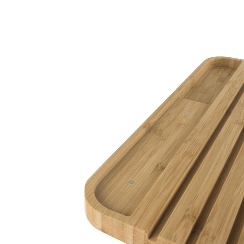 Pebbly - Broodplank met Mes, 2-delige Set, Bamboe, 36 cm - Pebbly