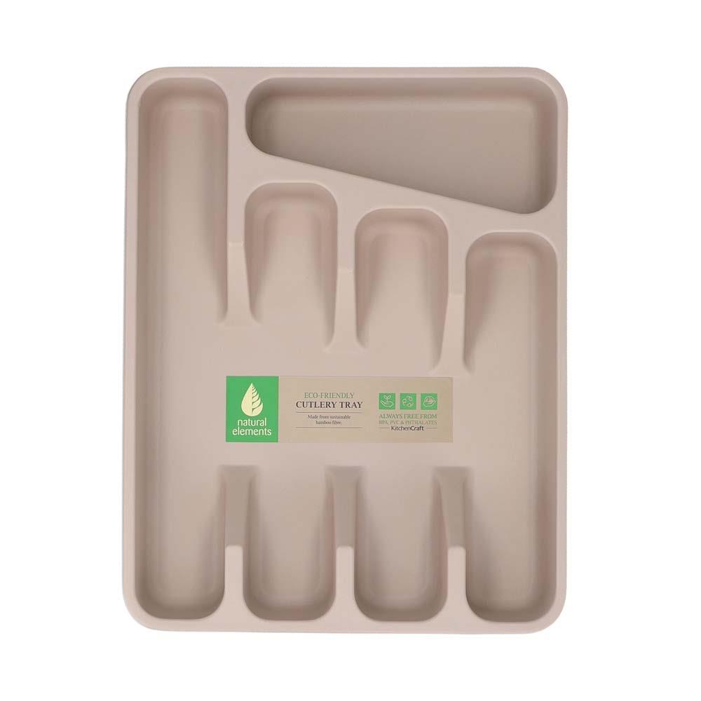 Natural Elements - Bestekbak - Bamboevezel - Bestekorganizer - Duurzaa