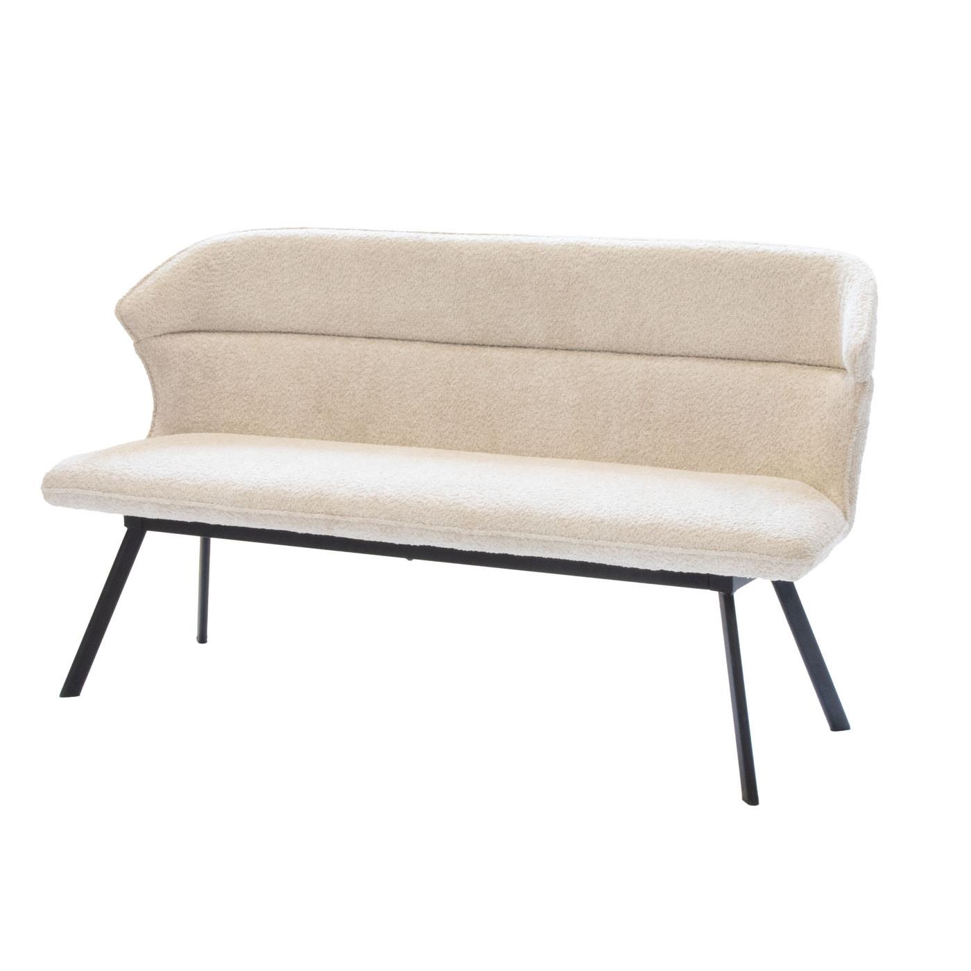 Giga Meubel - Eetkamerbank - Beige Stof - 160x60x88cm - Avery