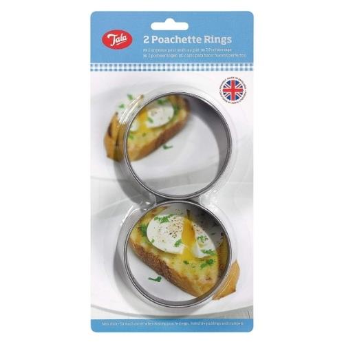 Tala - Kookring | Ei ring, Set van 2 Stuks, Non-Stick, Zilver - Tala