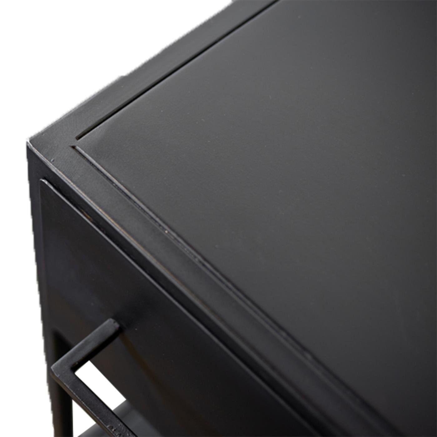 Giga Meubel - Dressoir Zwart Metaal - 140x36x70cm - Dolly