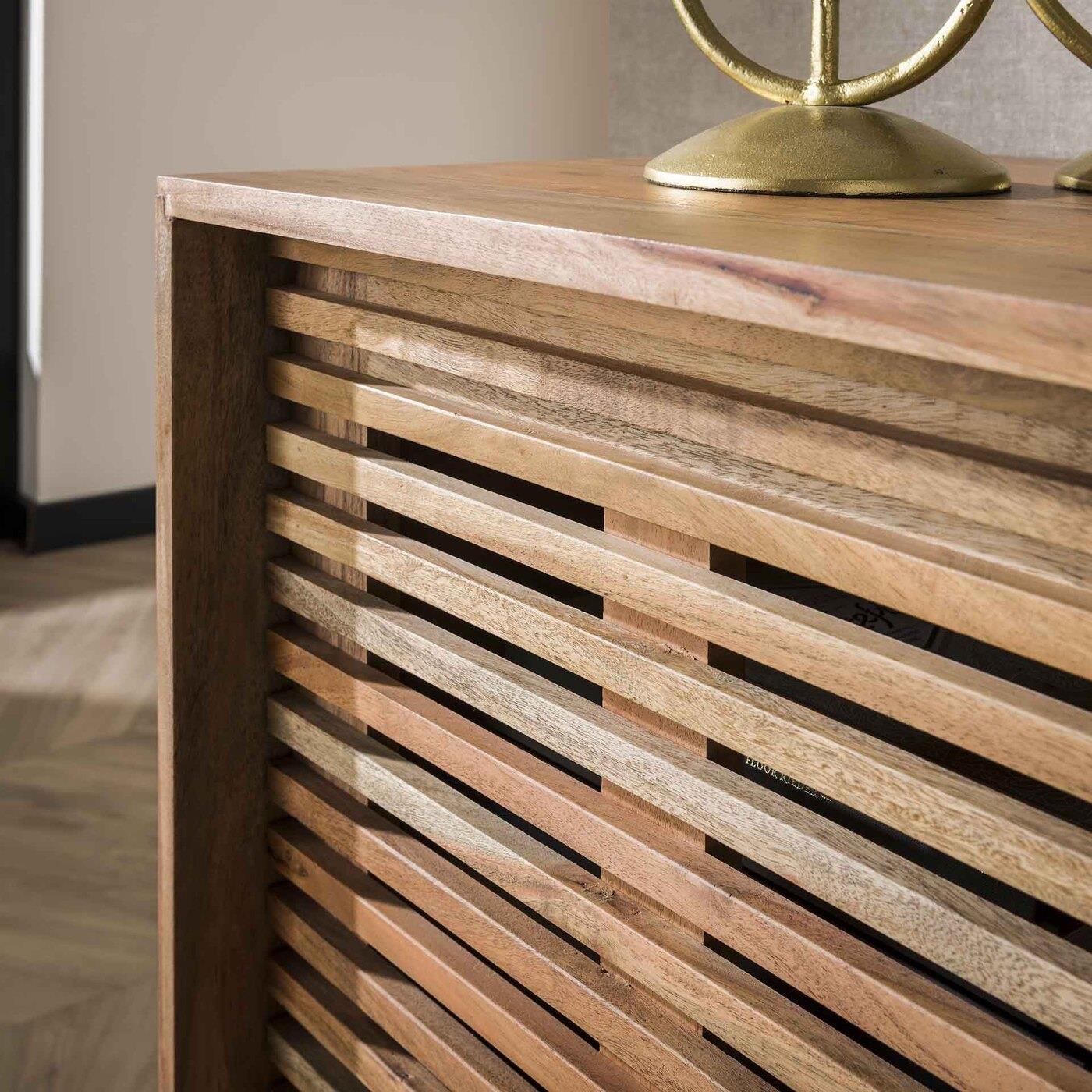 Giga Meubel - Dressoir Acaciahout 150cm - 2 Schuifdeuren - Naturel