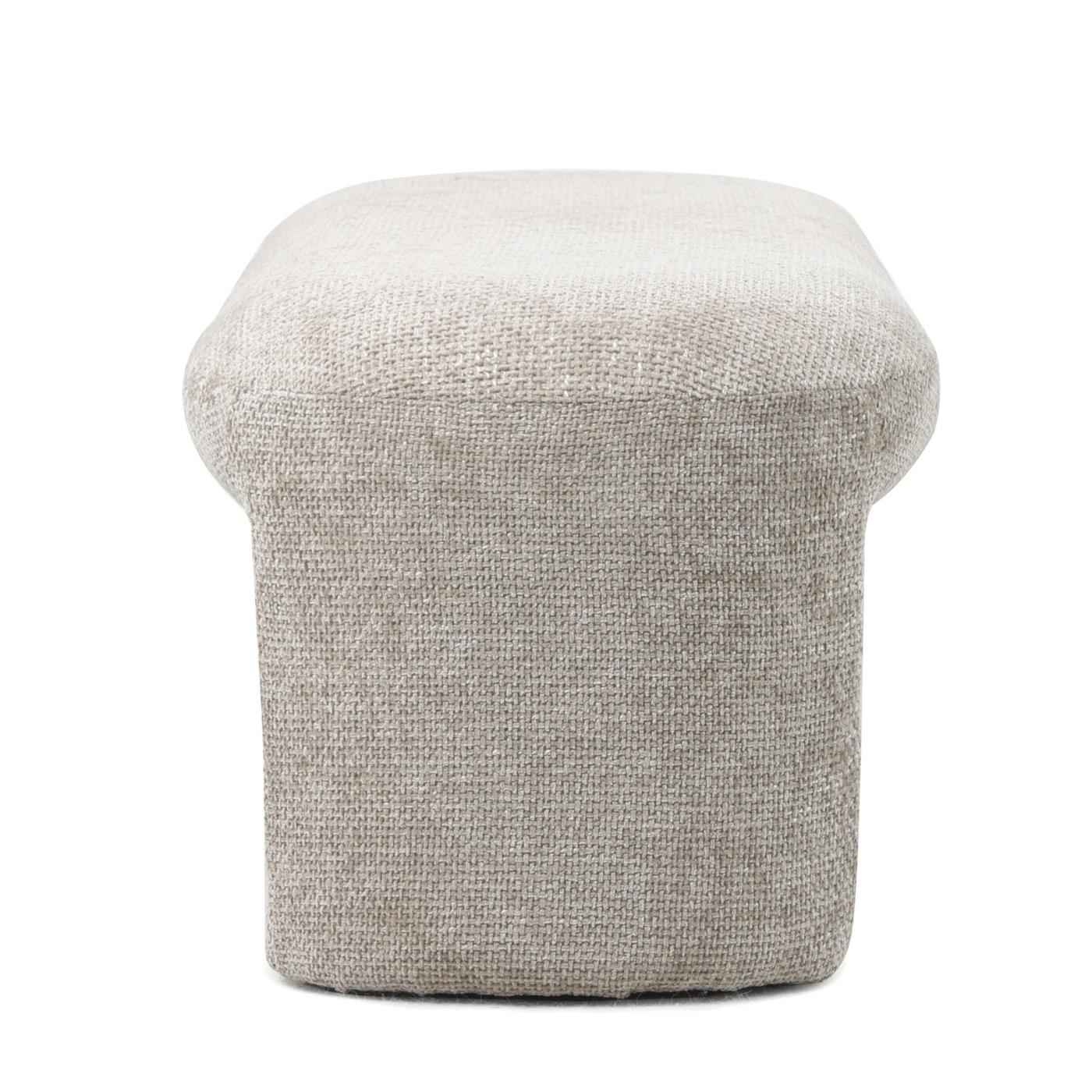 Giga Meubel - Bankje Taupe Stof|Textiel - Scandinavisch - 110x45x40cm