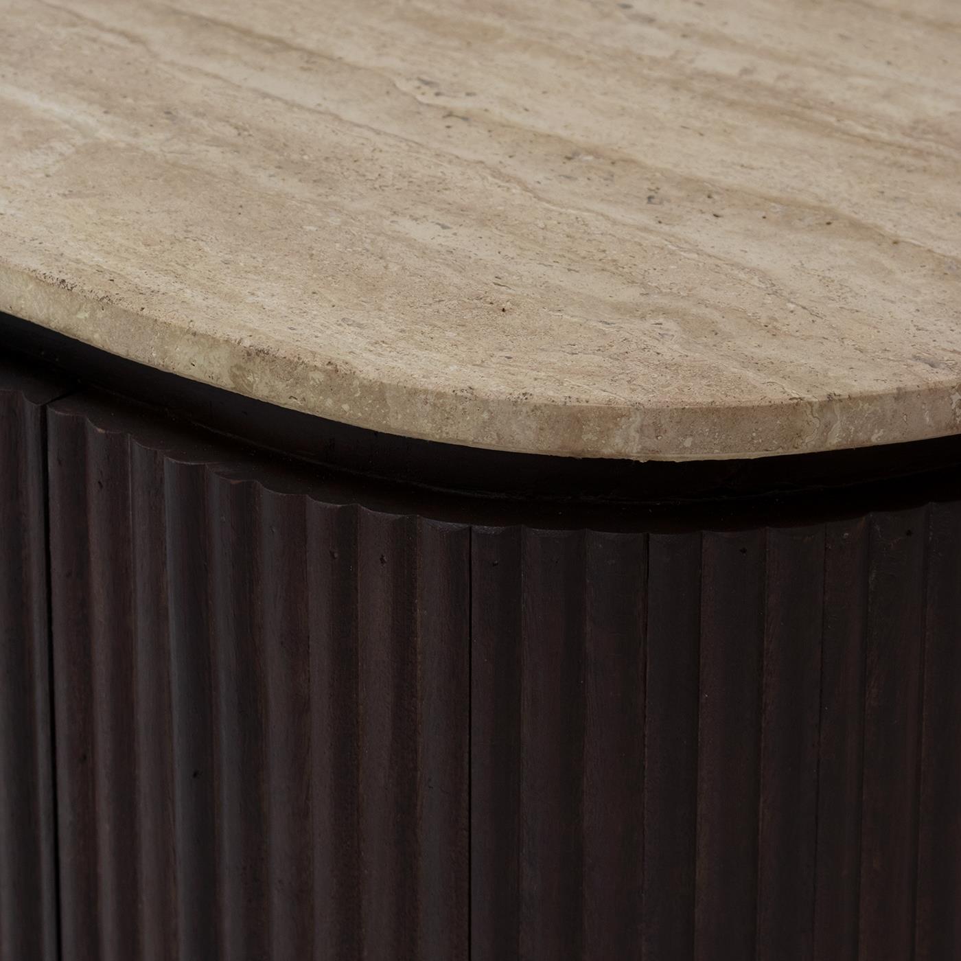 Giga Meubel - Tv-Meubel Travertin 160cm - Bruin - 160x40x55cm