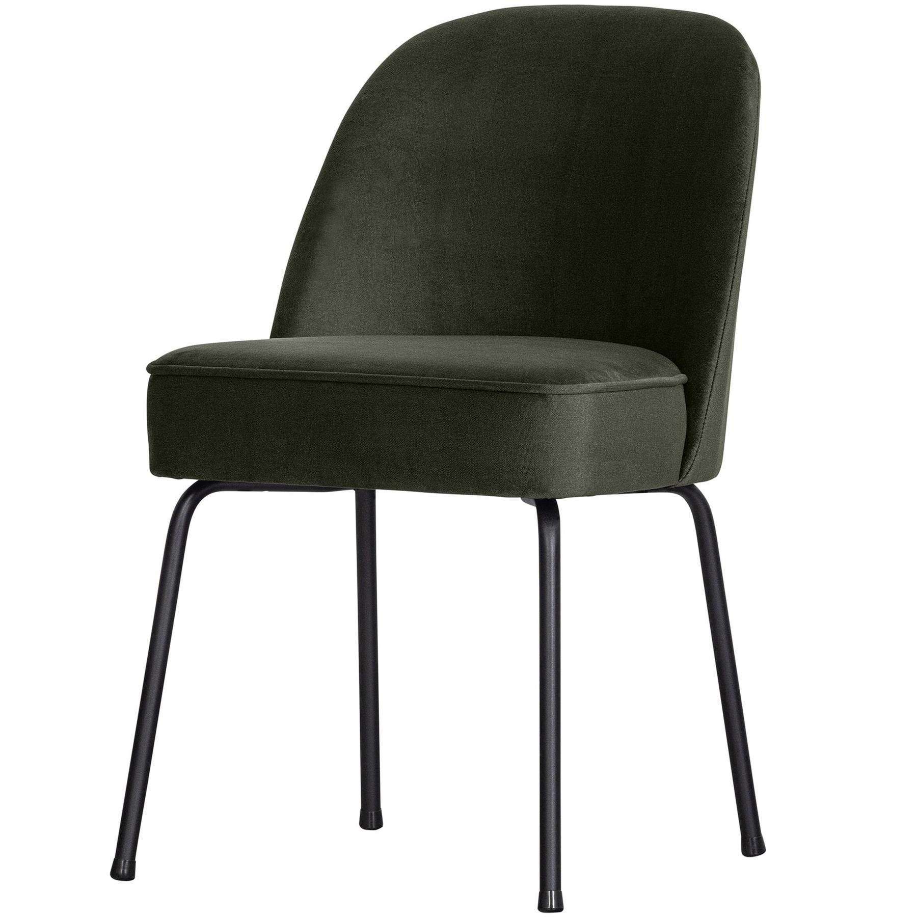 BePureHome Vogue Eetkamerstoelen - Fluweel - Donkergroen - Set van 2