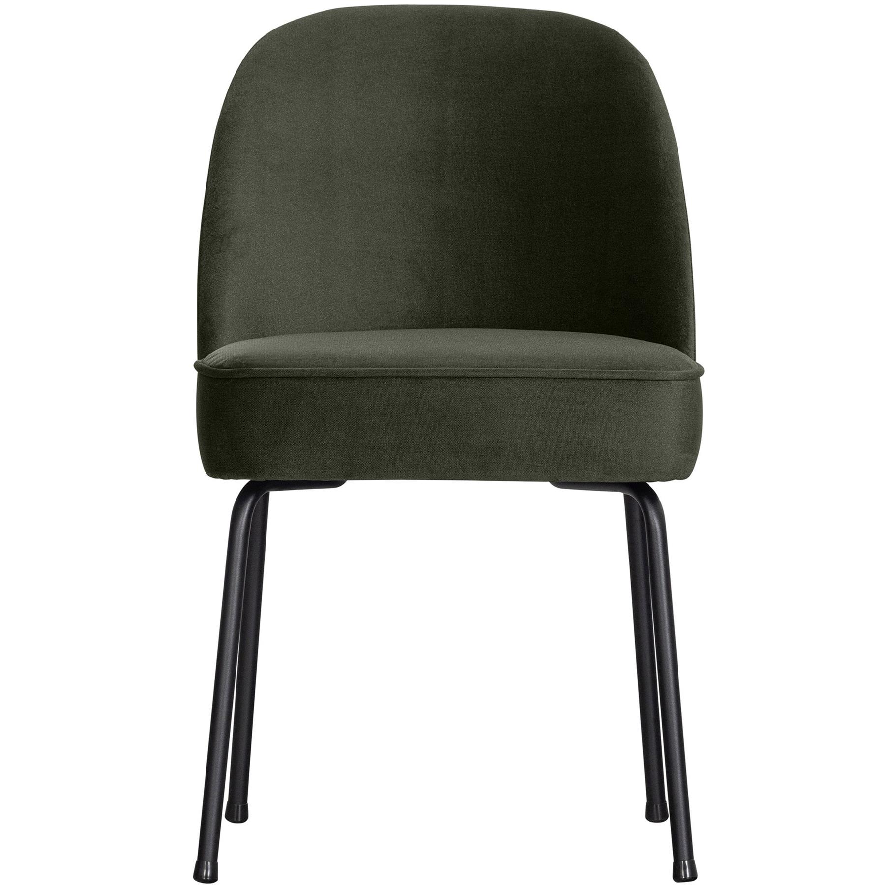 BePureHome Vogue Eetkamerstoelen - Fluweel - Donkergroen - Set van 2