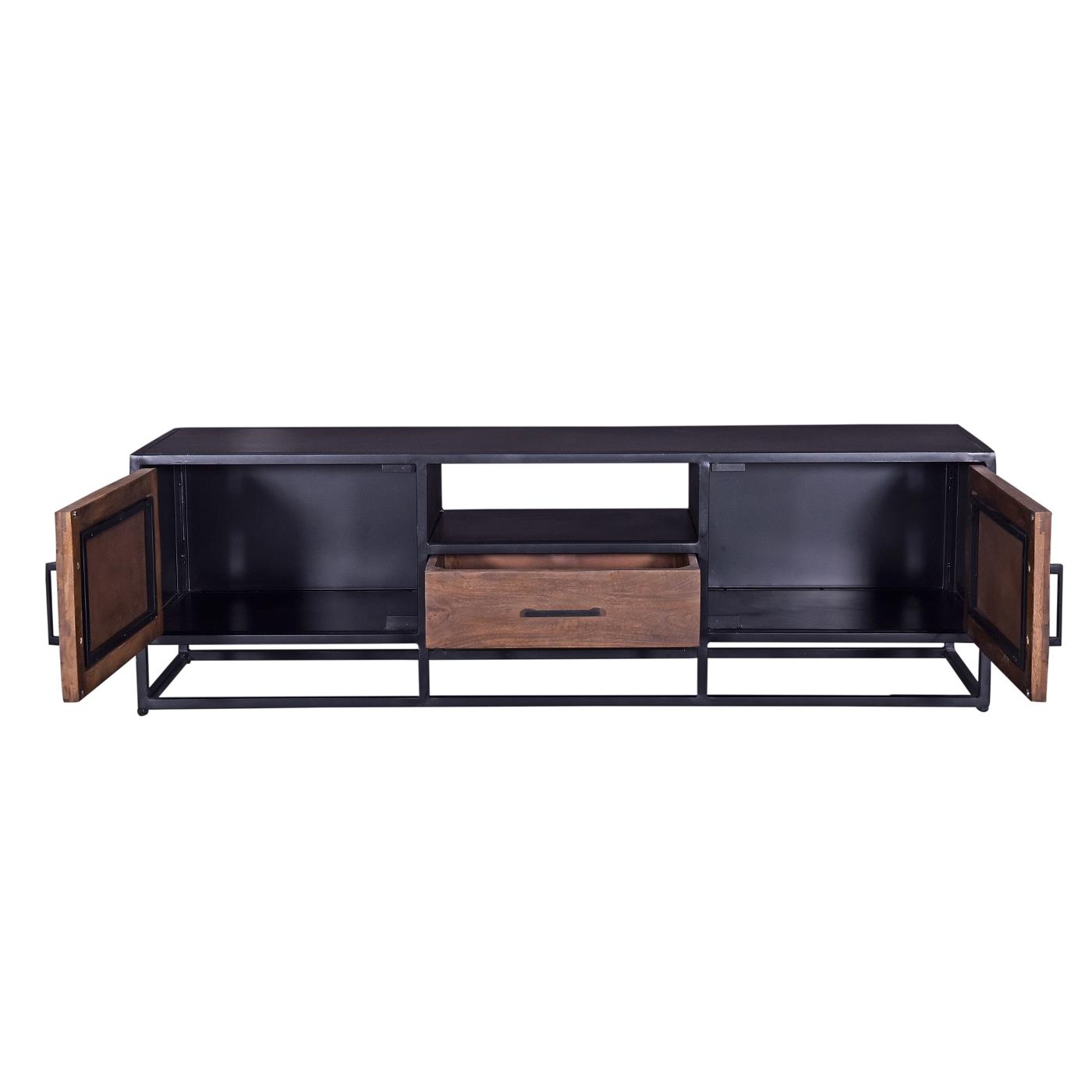 Giga Meubel - Tv-Meubel Bruin Visgraat - 165cm - Mangohout