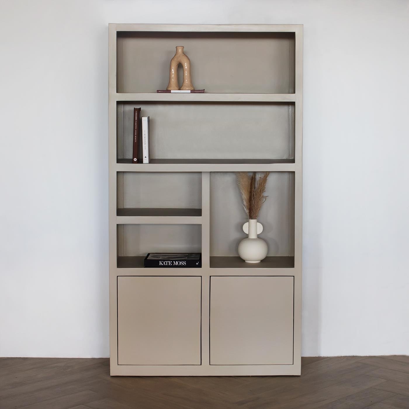 Giga Meubel - Wandkast Hardhout Beige - 120x45x220cm - Xander