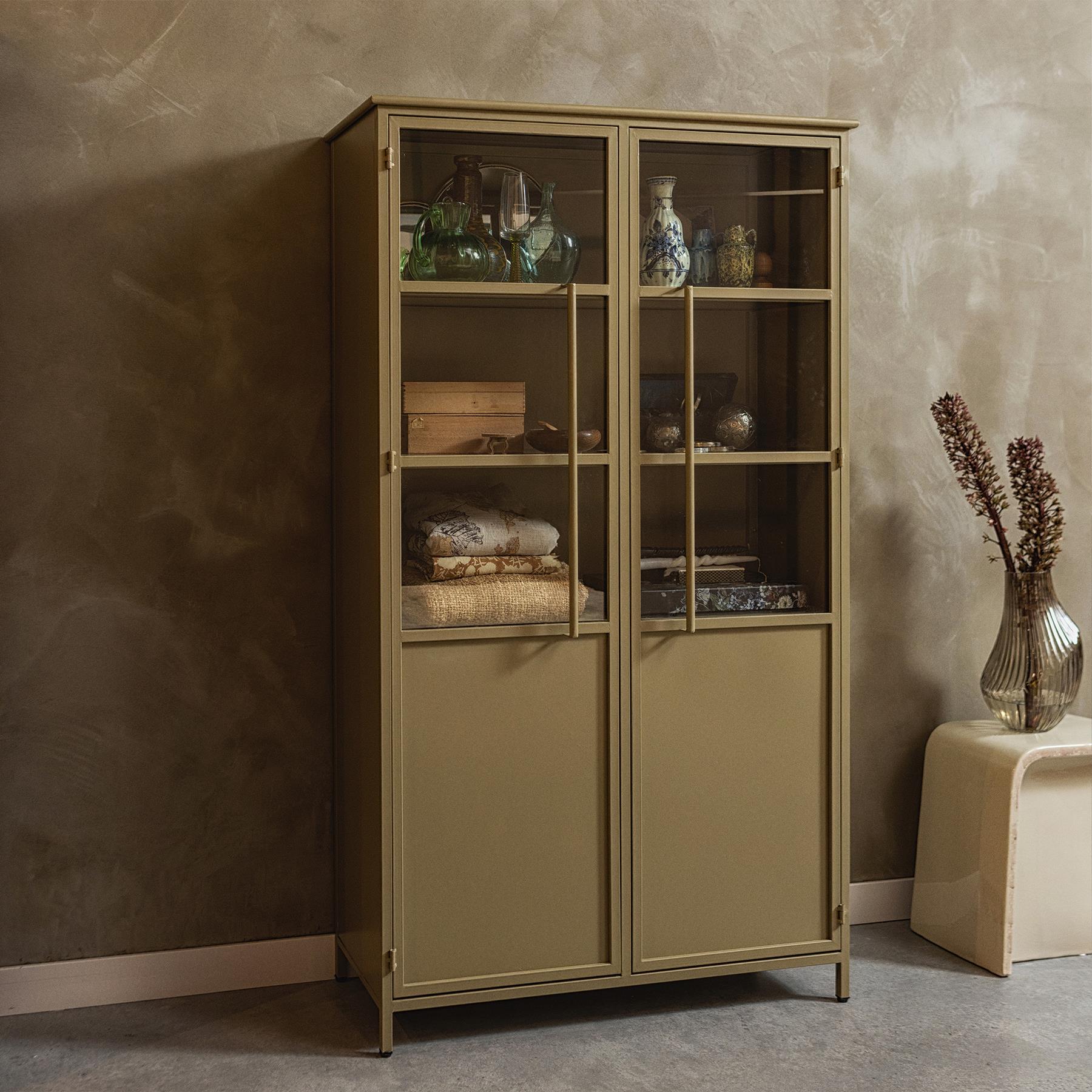 BePureHome Exhibit Vitrinekast - Khaki