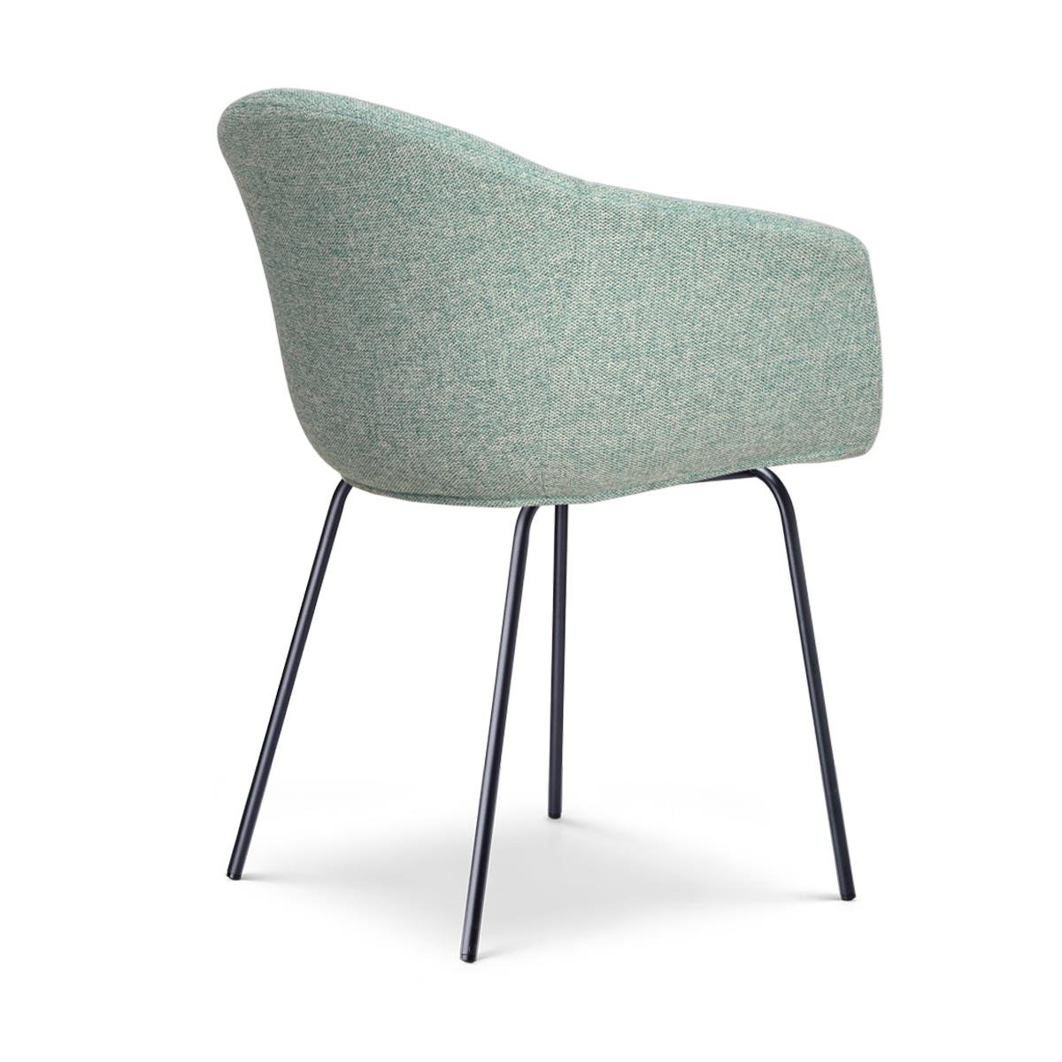 Nolon Nora-Otis Eetkamerstoelen Set van 2 - Zacht Groen - Zwarte Poten