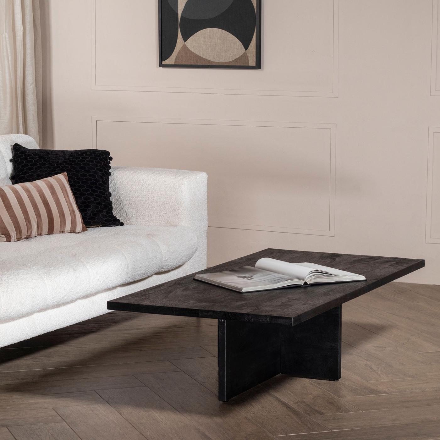 Giga Meubel - Salontafel Maddox Zwart 140cm
