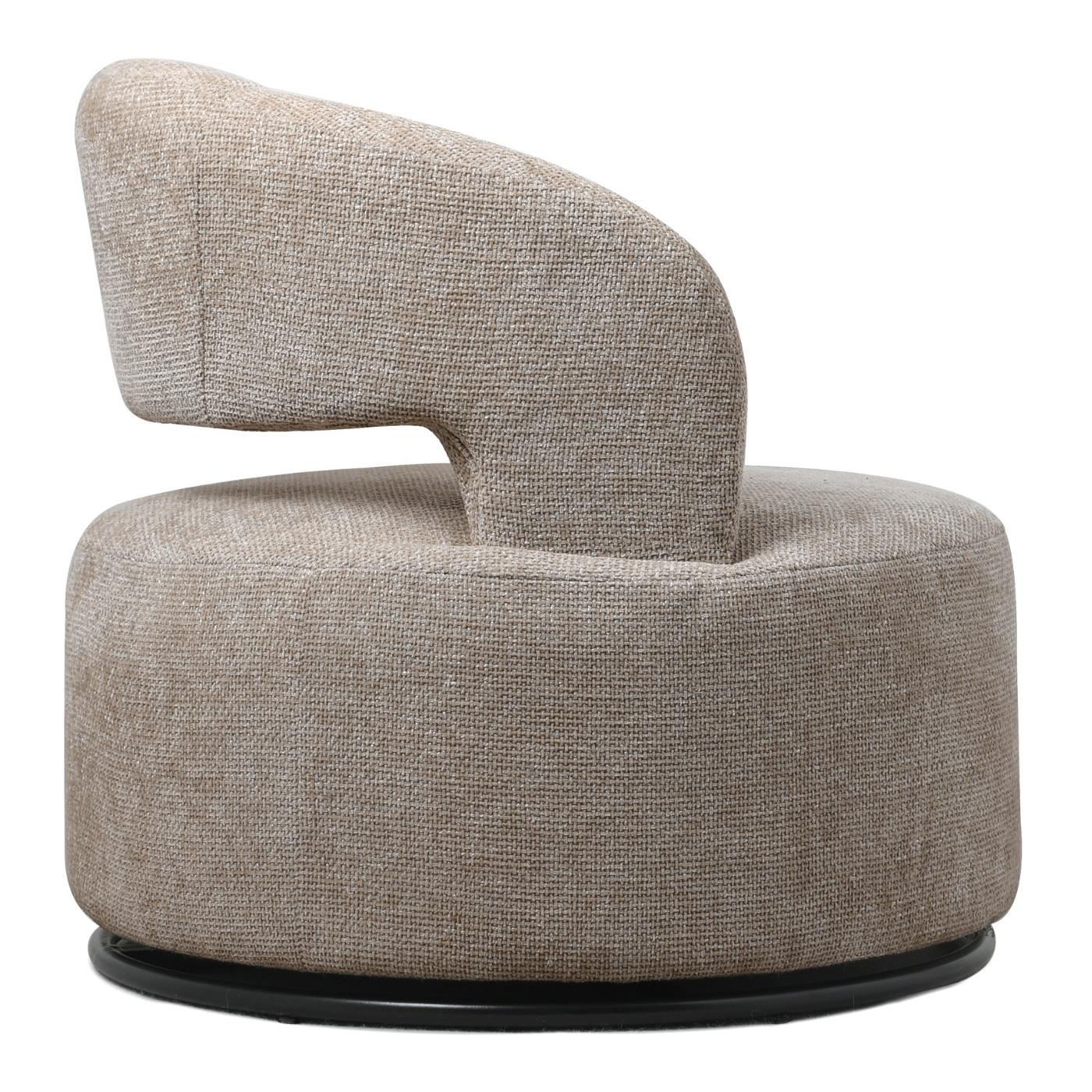 Giga Meubel - Fauteuil Taupe - Stof|Textiel - Japandi Stijl