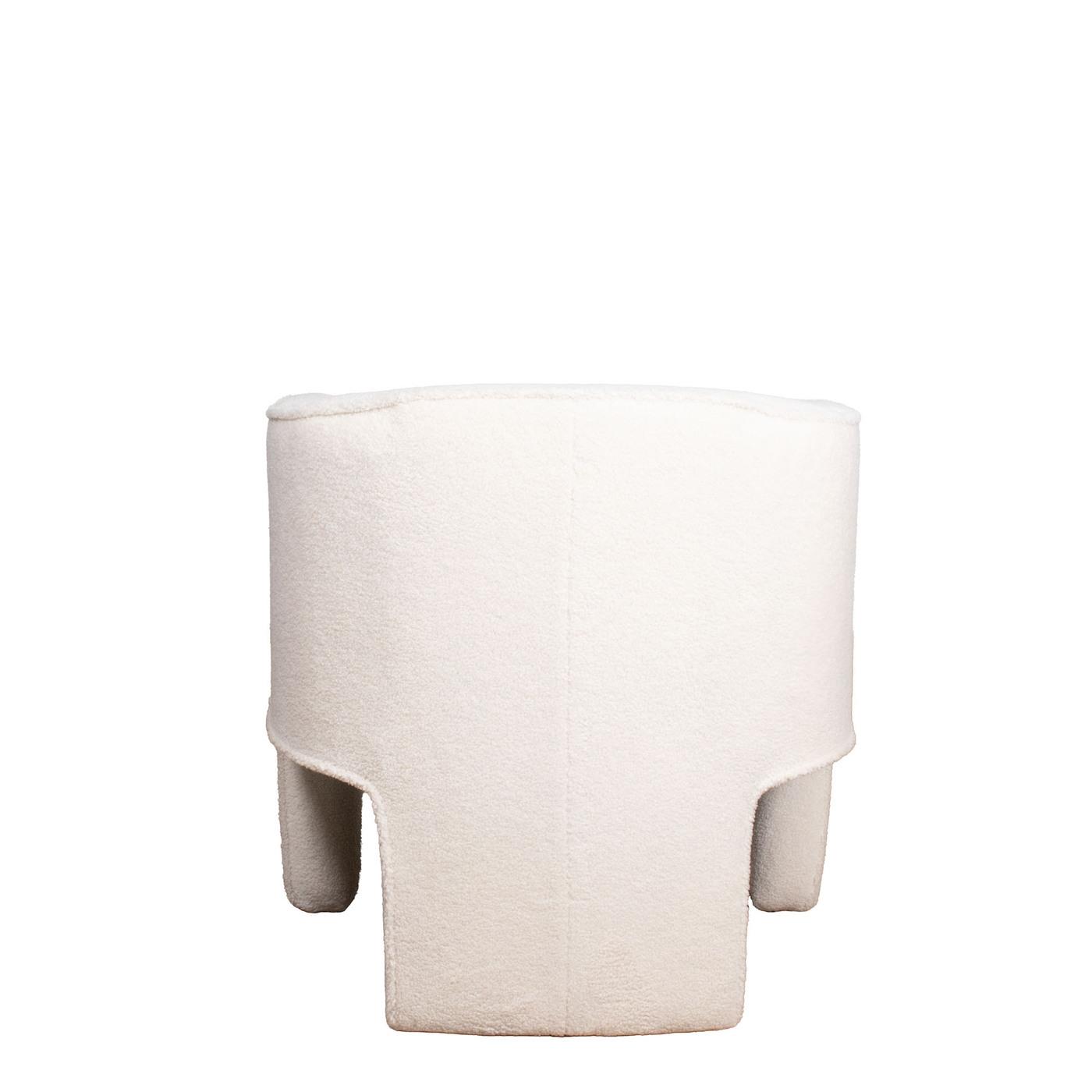 Giga Meubel - Fauteuil Teddy Wit - Japandi Stijl - Zithoogte 44cm