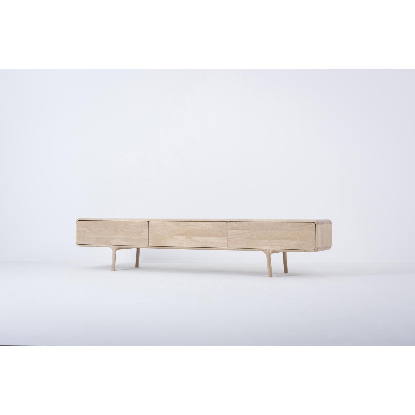 Gazzda Fawn lowboard tv-meubel 3 lades 220x45 naturel