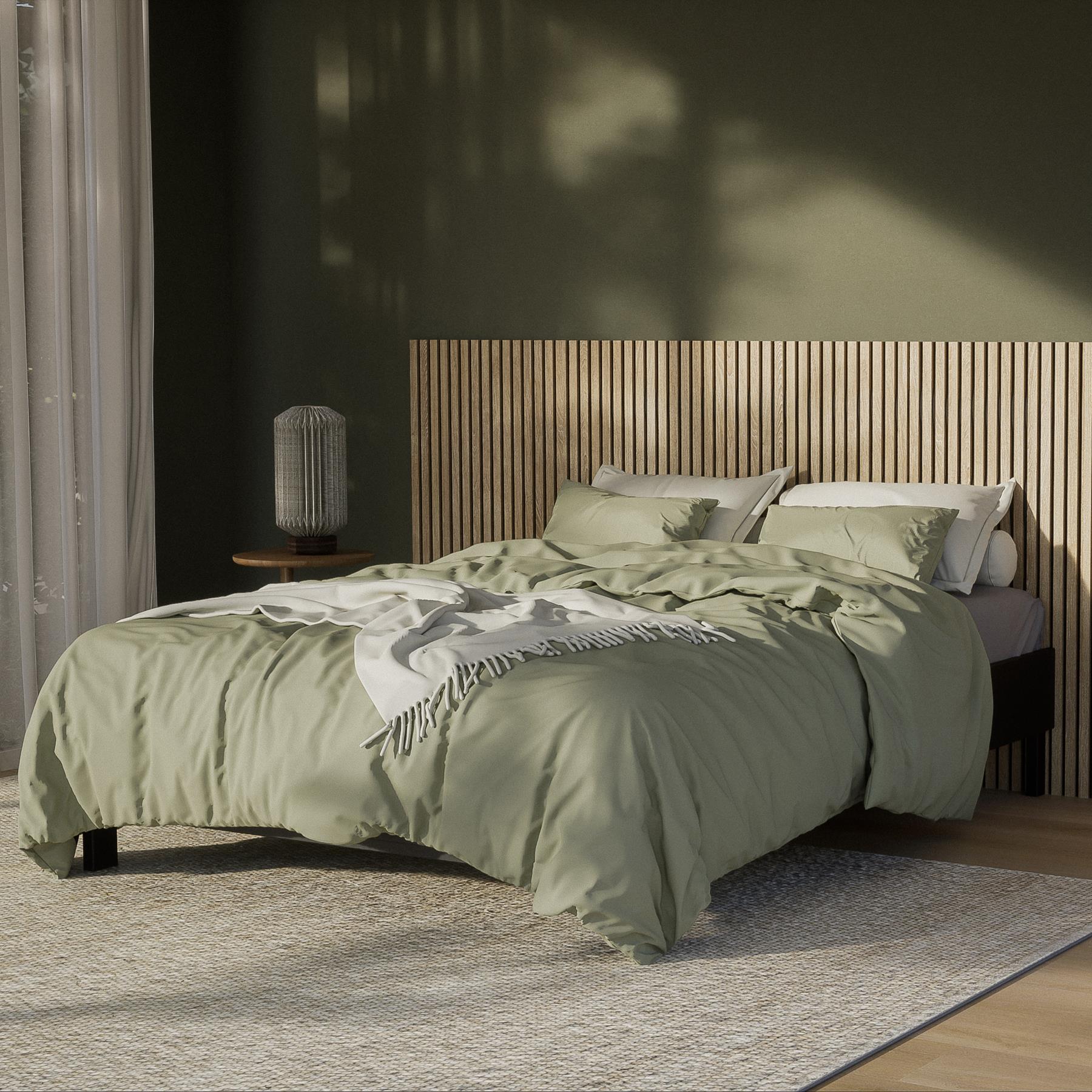 by fonQ Fresh Dekbedovertrek 140 x 200/220 cm - Sage Green