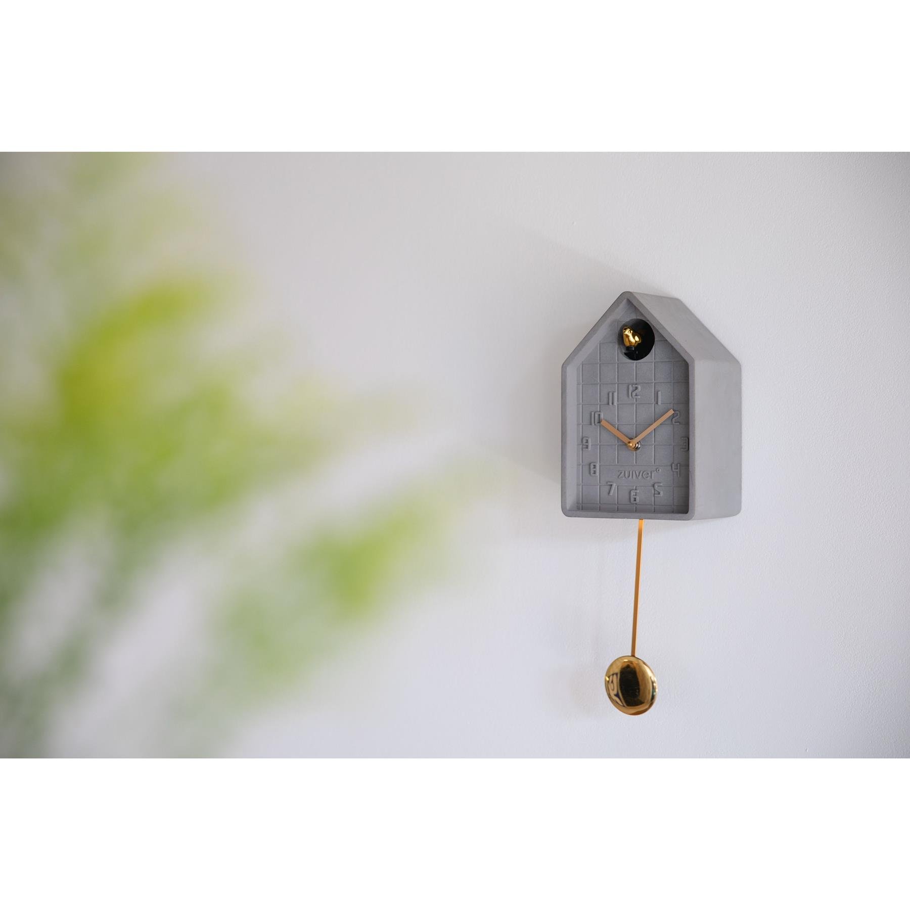 Zuiver Lori Koekkoeksklok| Wandklok Modern Grijs