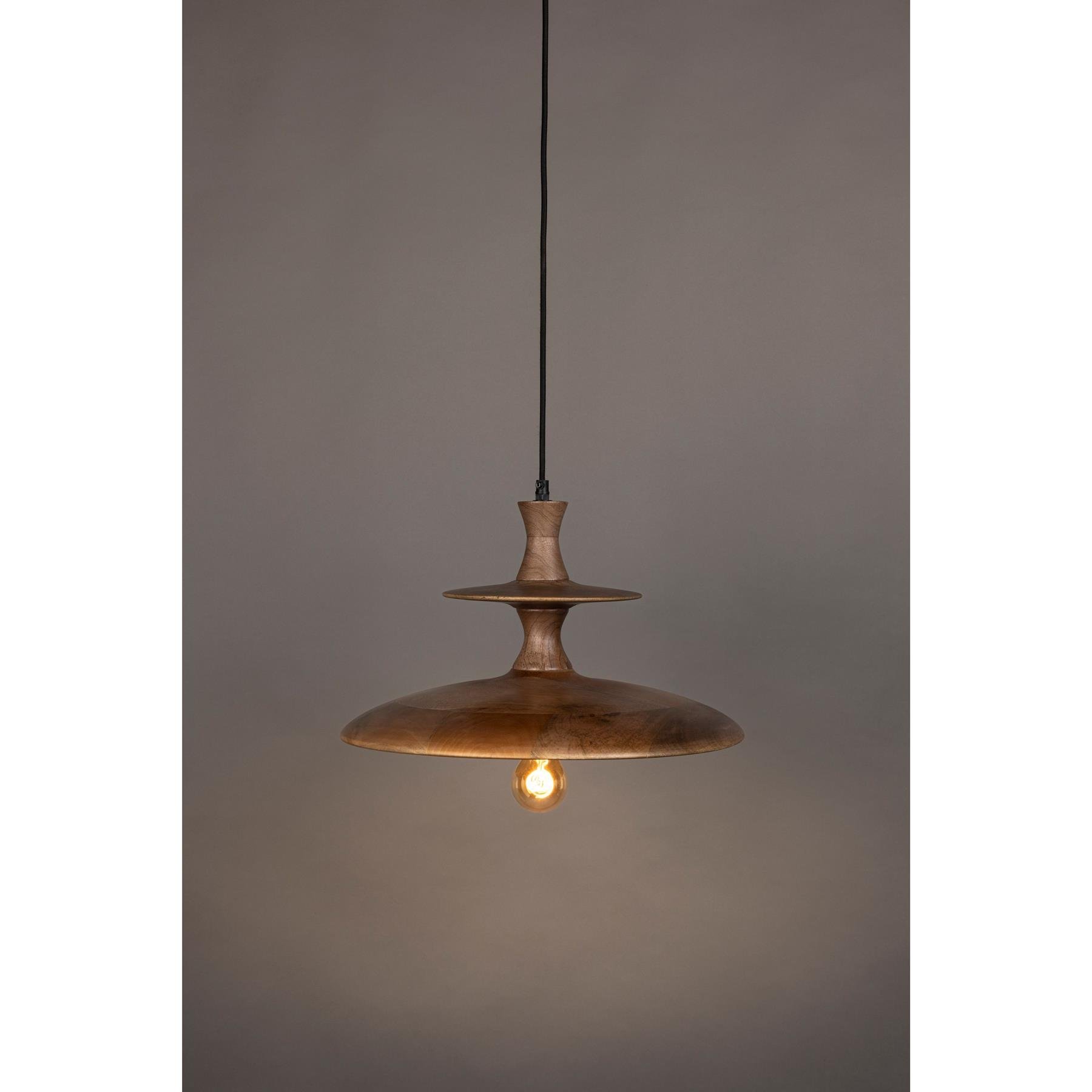 Dutchbone Cath Hanglamp 43 cm (L) Hout Bruin