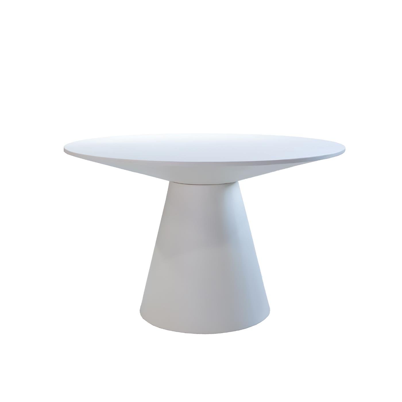 Giga Meubel - Eettafel Beige Rond - Beton Ciré - 120cm - Eettafel Sep