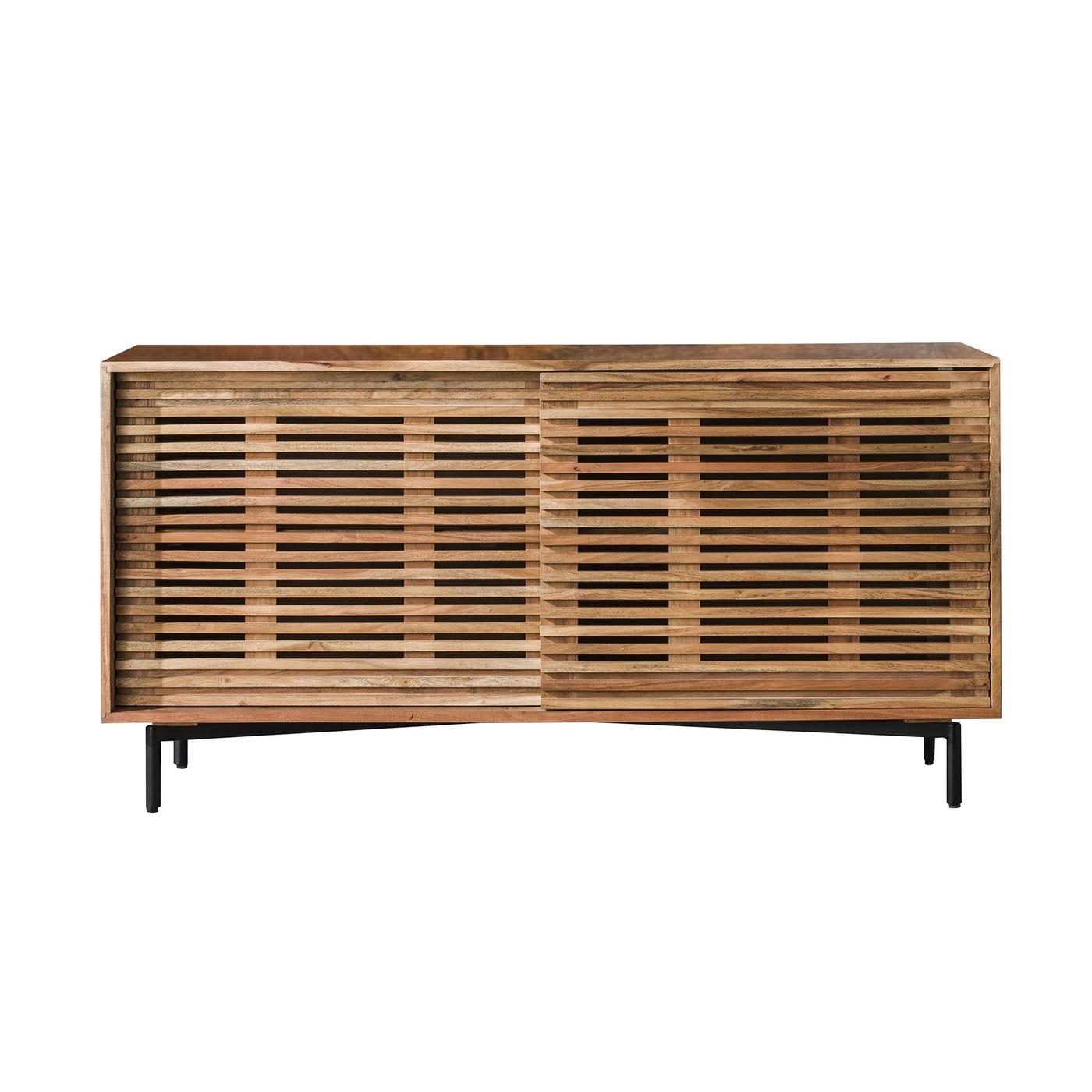 Giga Meubel - Dressoir Acaciahout 150cm - 2 Schuifdeuren - Naturel