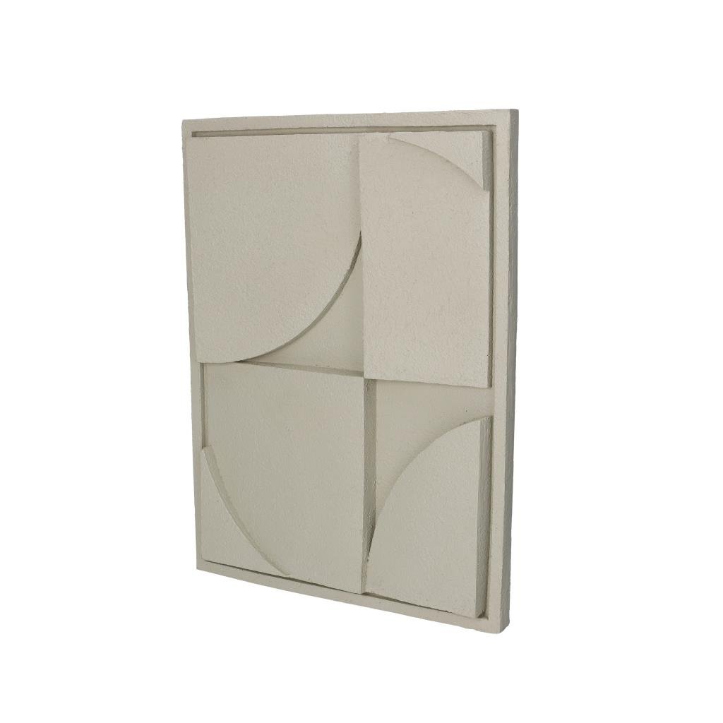 HD Collection Wanddeco D Abstract - Beige|Creme - Polystone