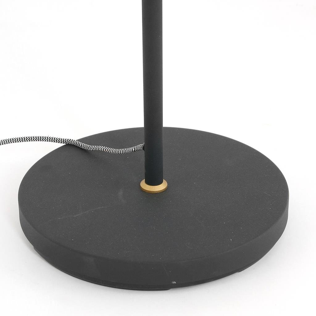 Mexlite Vloerlamp Nove Zwart Goud E27 Fitting 40W max. 1322ZW