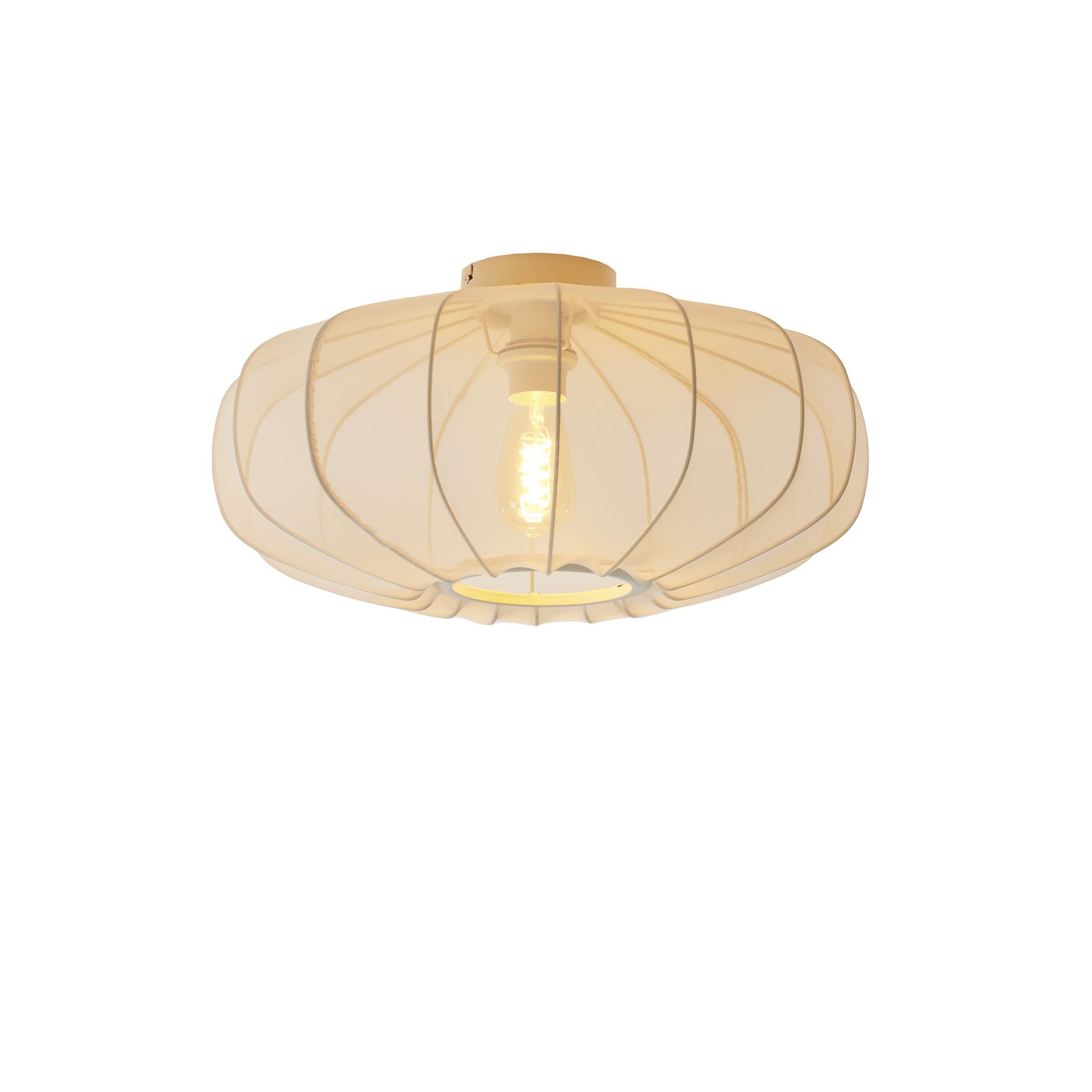 Light & Living - Plafonnière PLUMALIA - Ø50x24cm - Beige