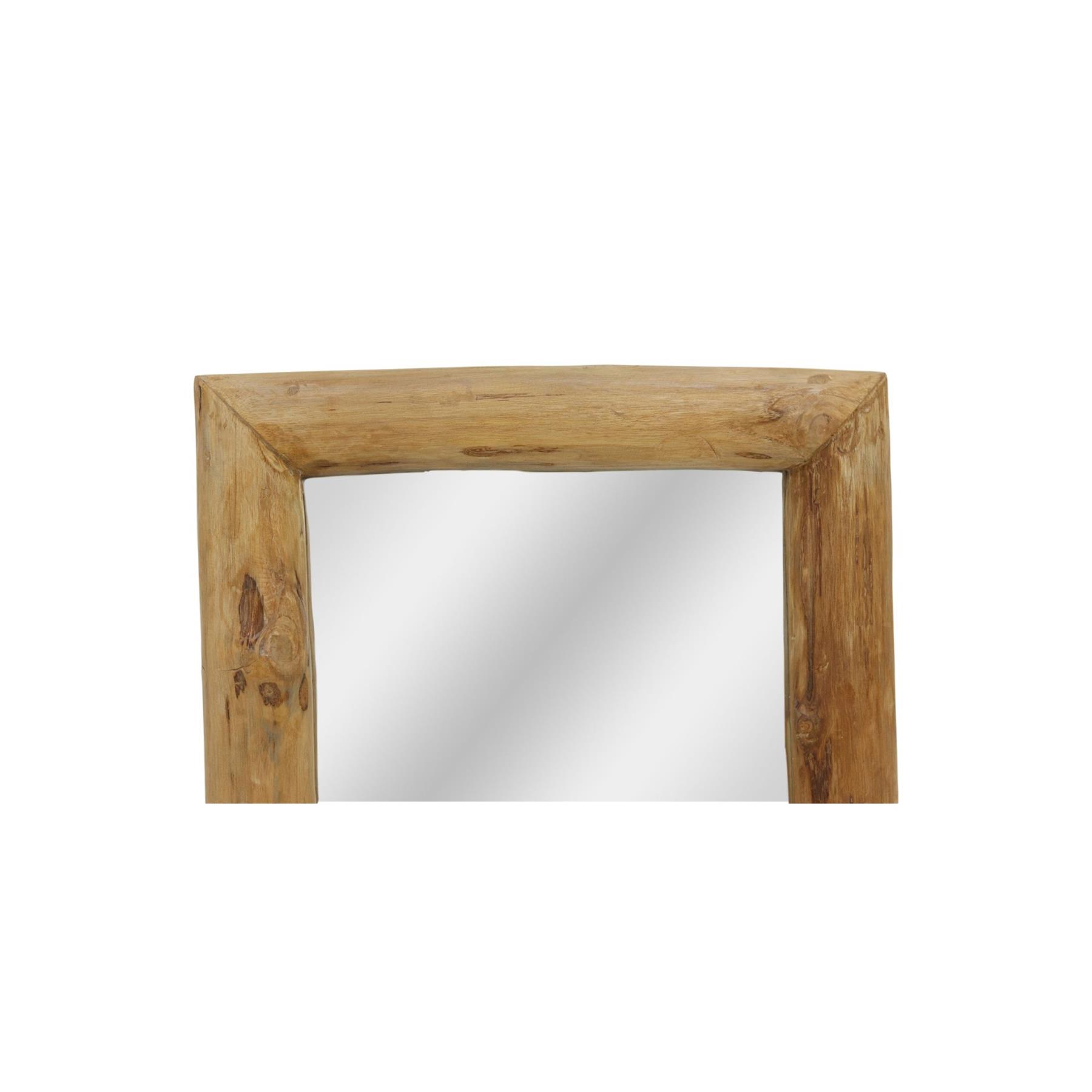 HSM Collection Wandspiegel Teak Hout 50 x 60 cm