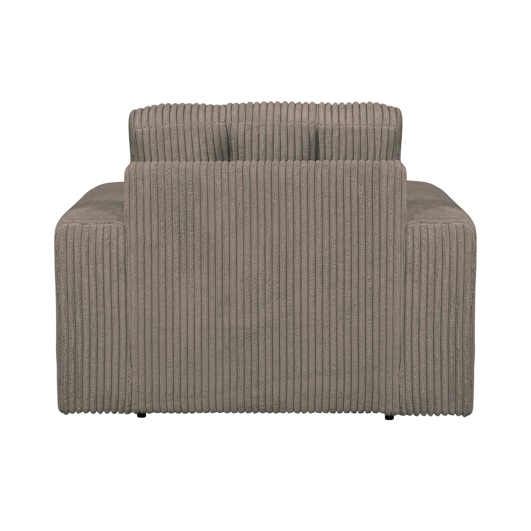 WOOOD Second Date Fauteuil - Grove Ribstof - Mud