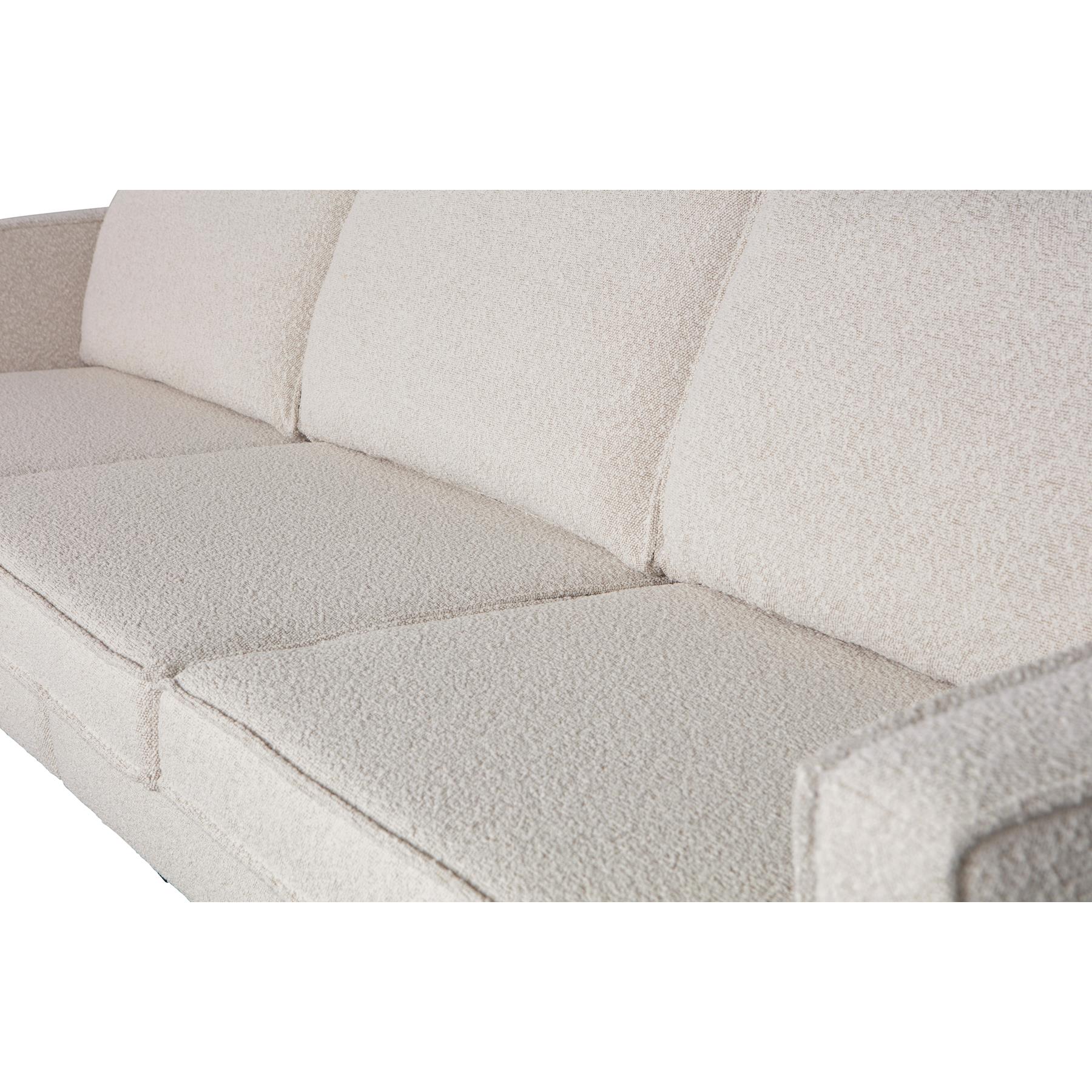 BePureHome Rodeo 3-Zits Bank - Velvet - Naturel - 85x277x86
