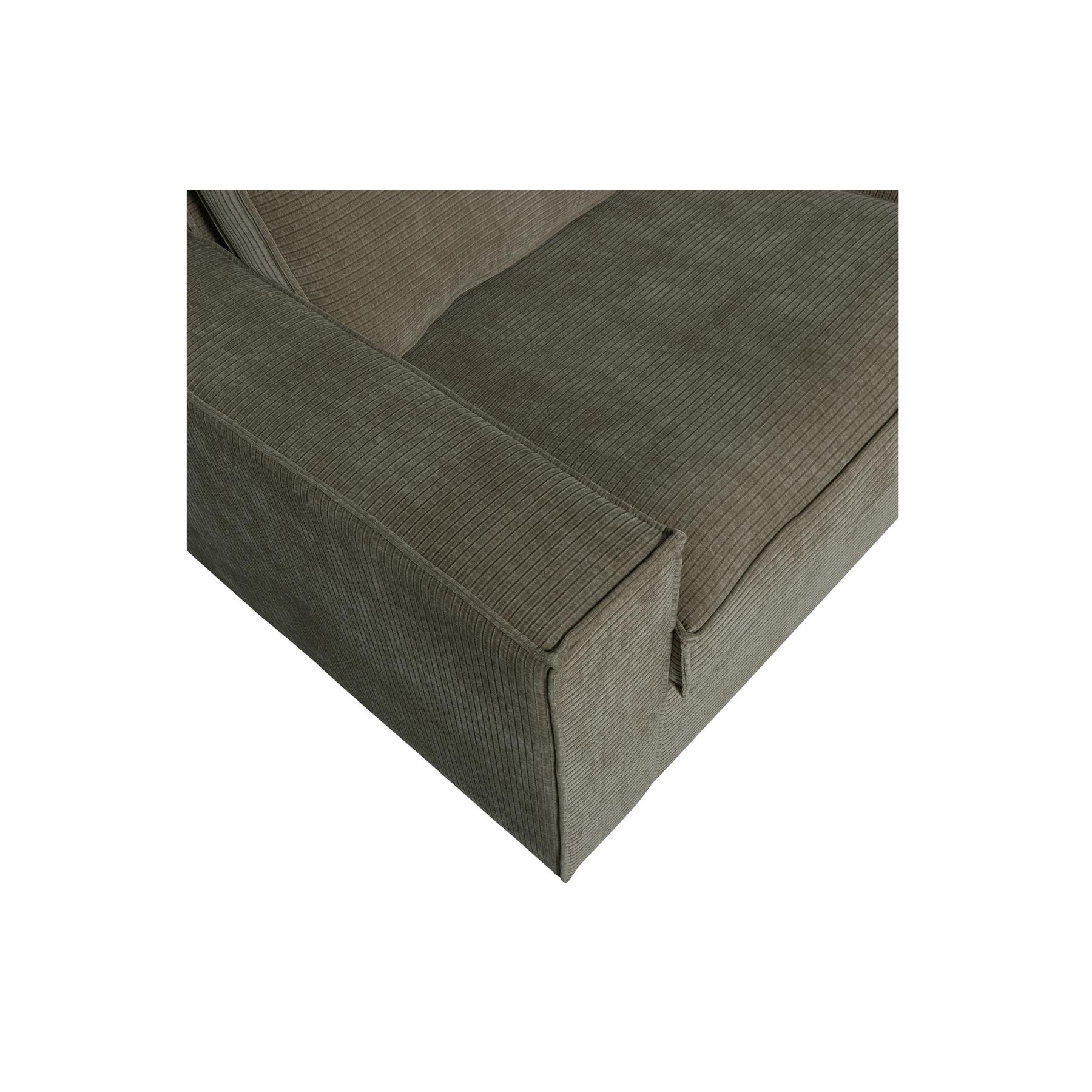 WOOOD Hajo Hoekbank Rechts - Rib - Forest - 84x283x197