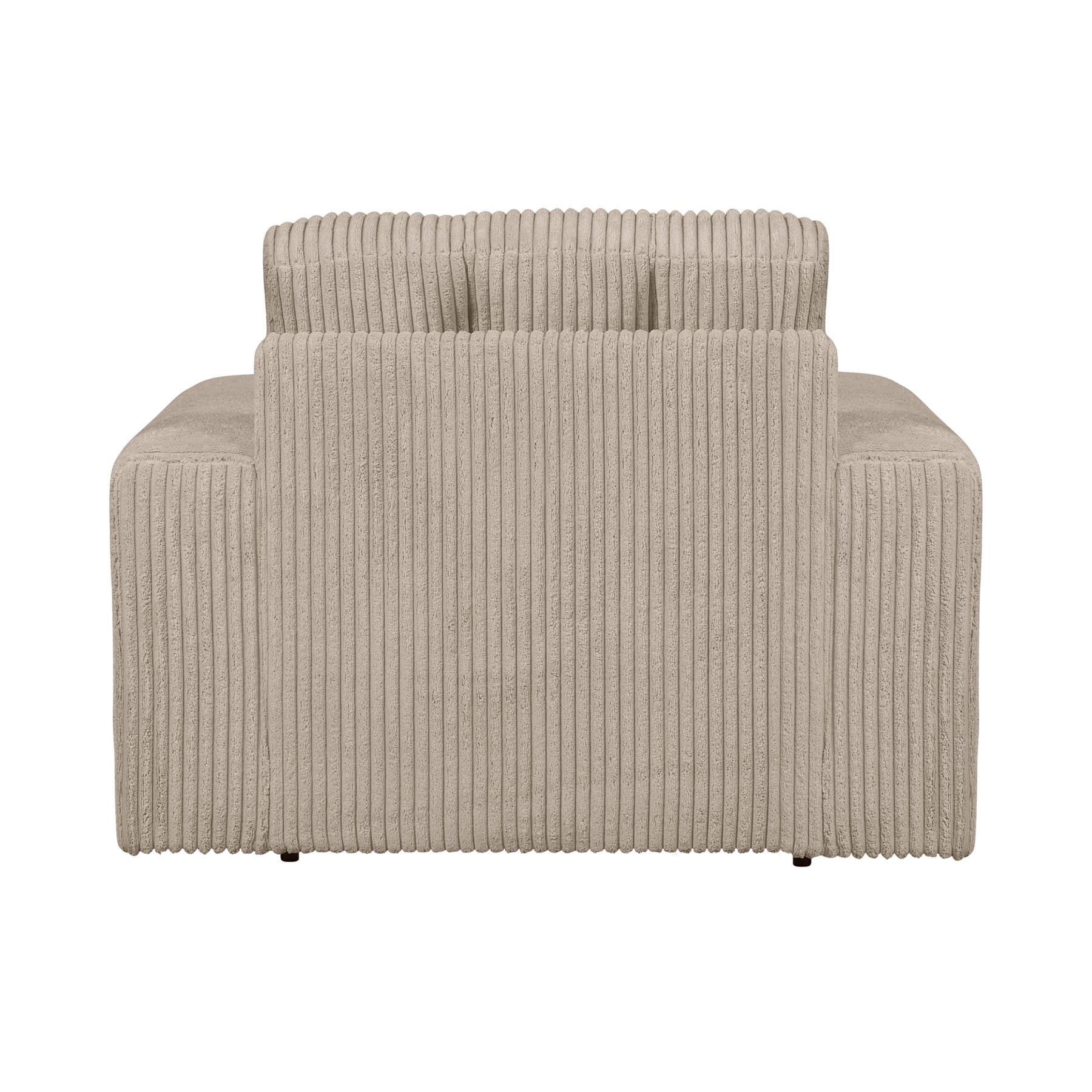 WOOOD Second Date Fauteuil - Grove Ribstof - Travertin