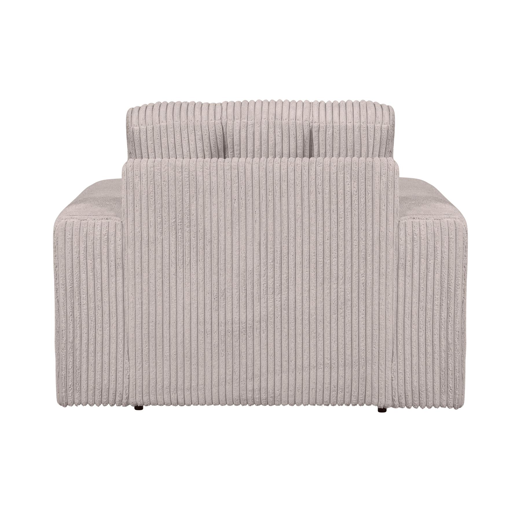 WOOOD Second Date Fauteuil - Grove Ribstof - Naturel