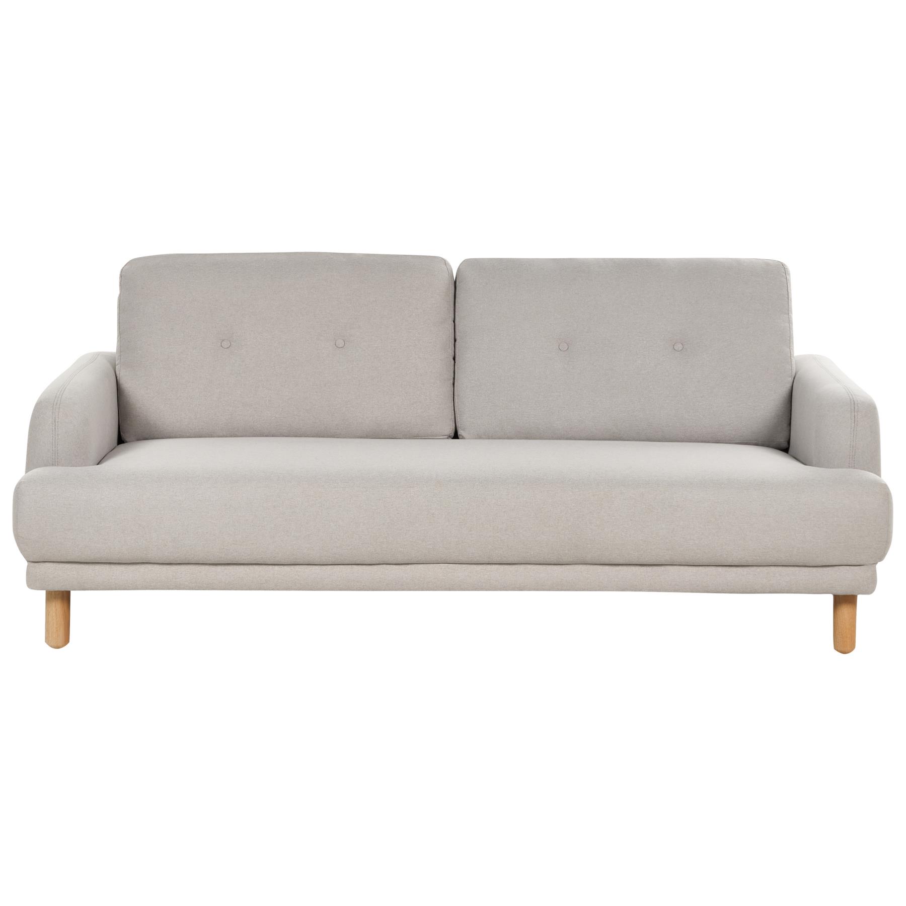 Beliani - TUVE - Driezitsbank - Taupe - Polyester