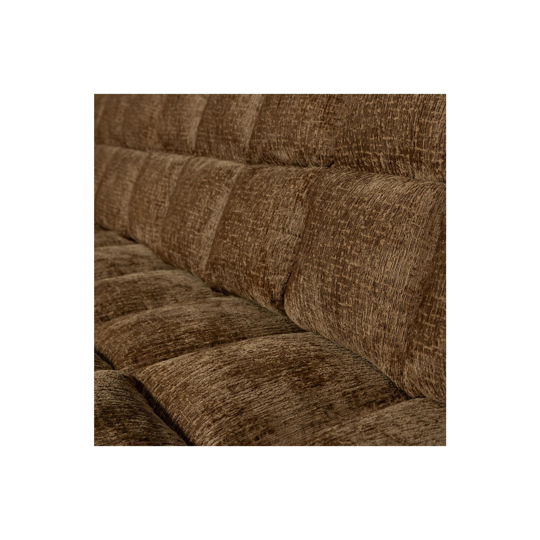 WOOOD Second Date 3-zits Bank - Structure Velvet - Brass