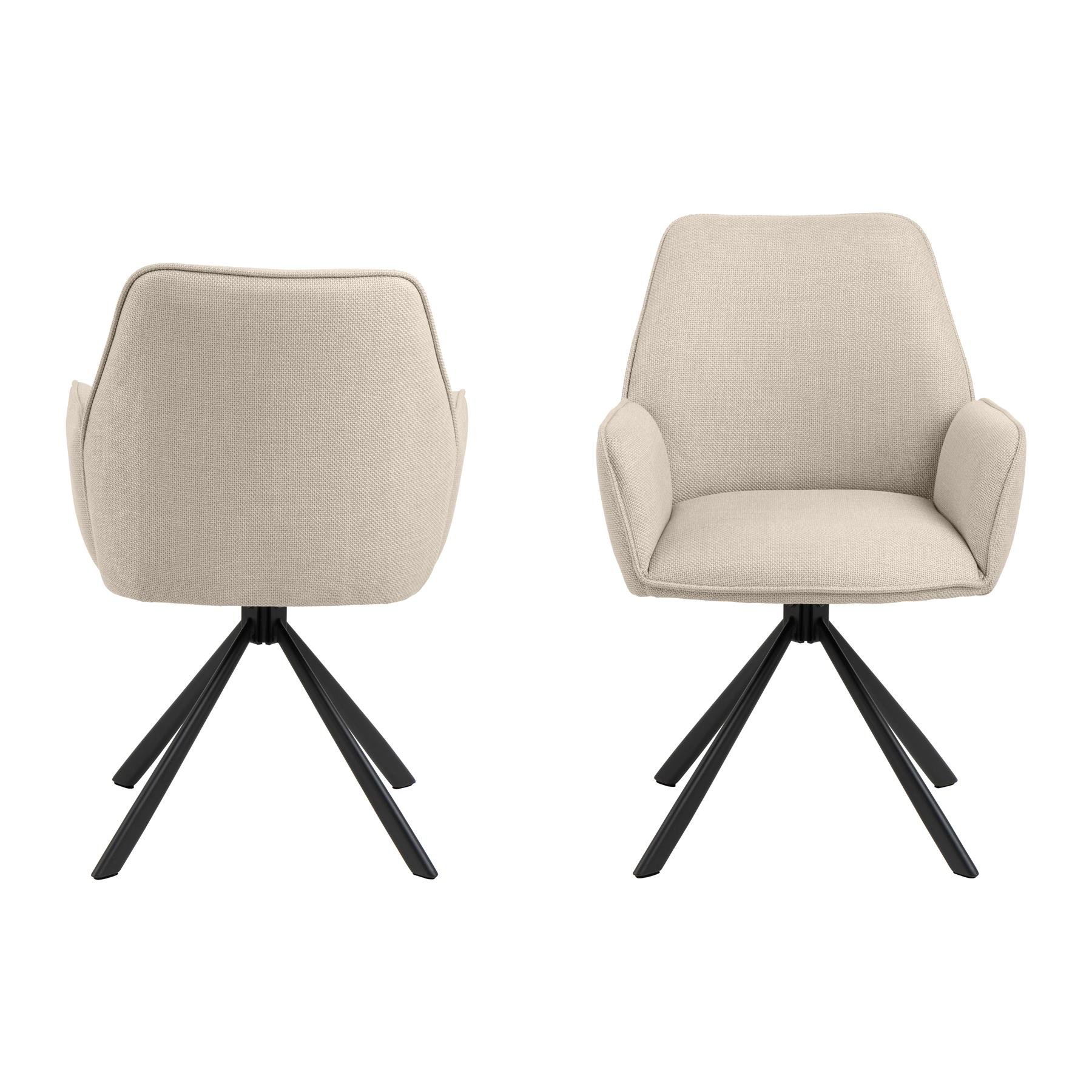 by fonQ Buffy Draaibare Eetkamerstoel - Beige