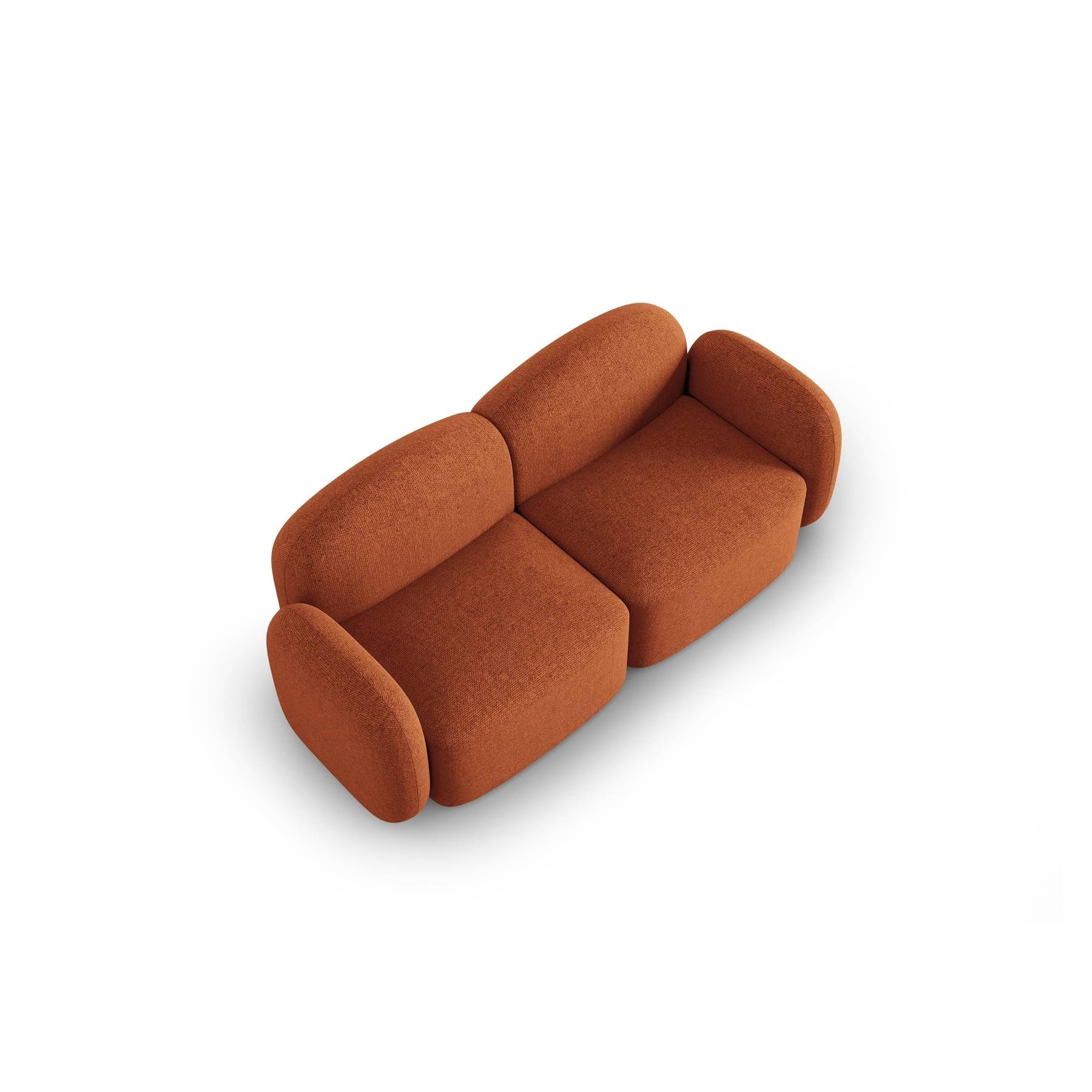 Micadoni Home Blair 2-zitsbank - Chenille - Terracotta
