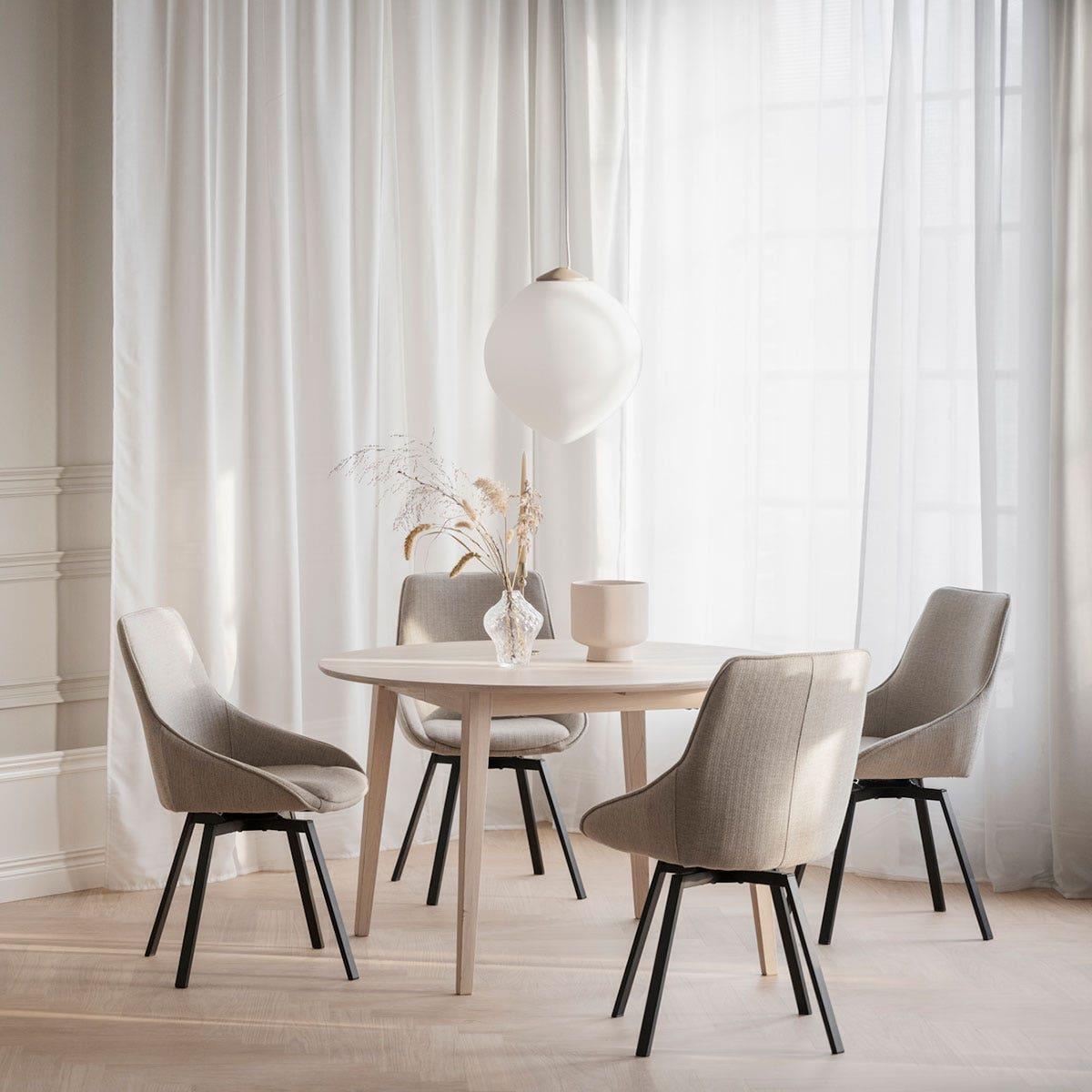 Rowico Home Alison Draaibare Eetkamerstoel Beige - Stof