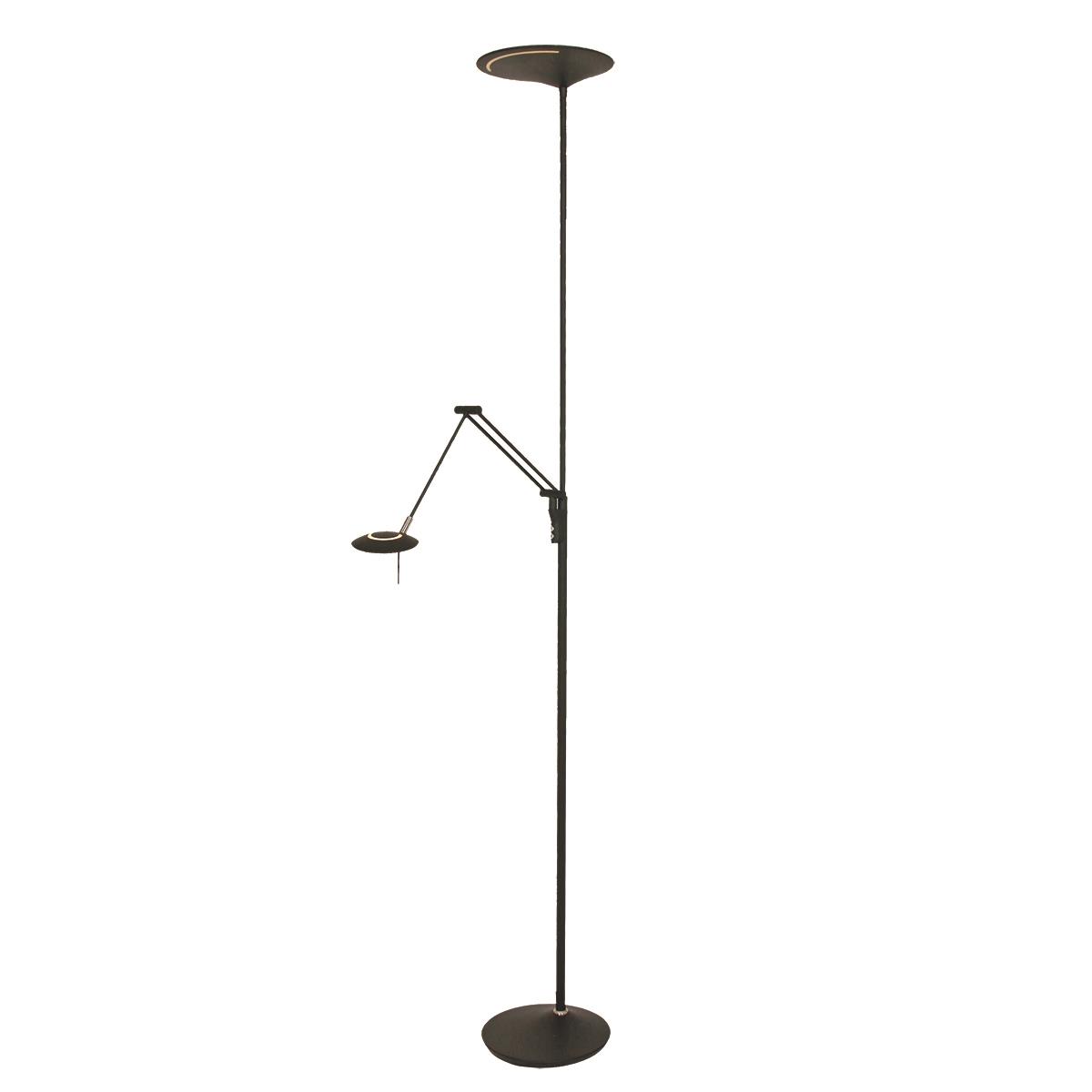 Steinhauer - vloerlamp - Zodiac LED - zwart - kunststof metaal - design lamp - LED - 2107ZW