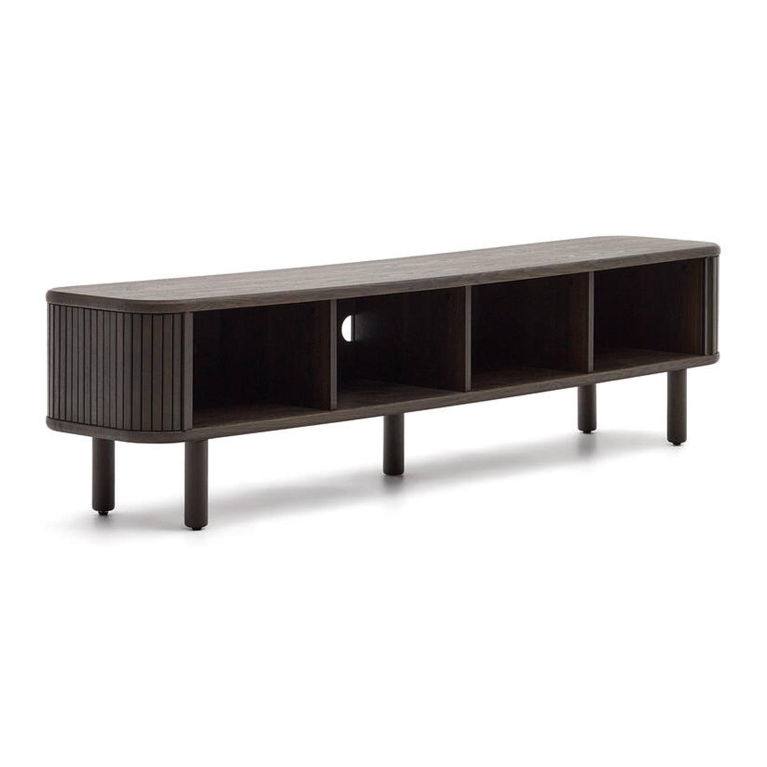 Kave Home Mailen Tv-meubel - B 200 cm - Donkerbruin