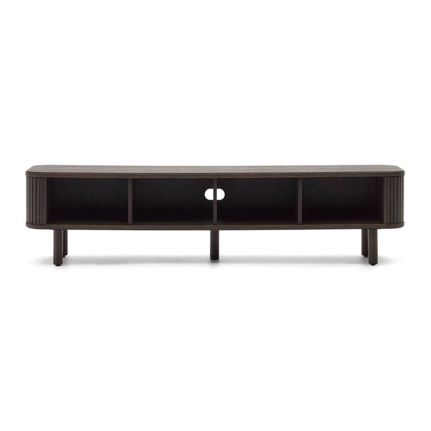 Kave Home Mailen Tv-meubel - B 200 cm - Donkerbruin