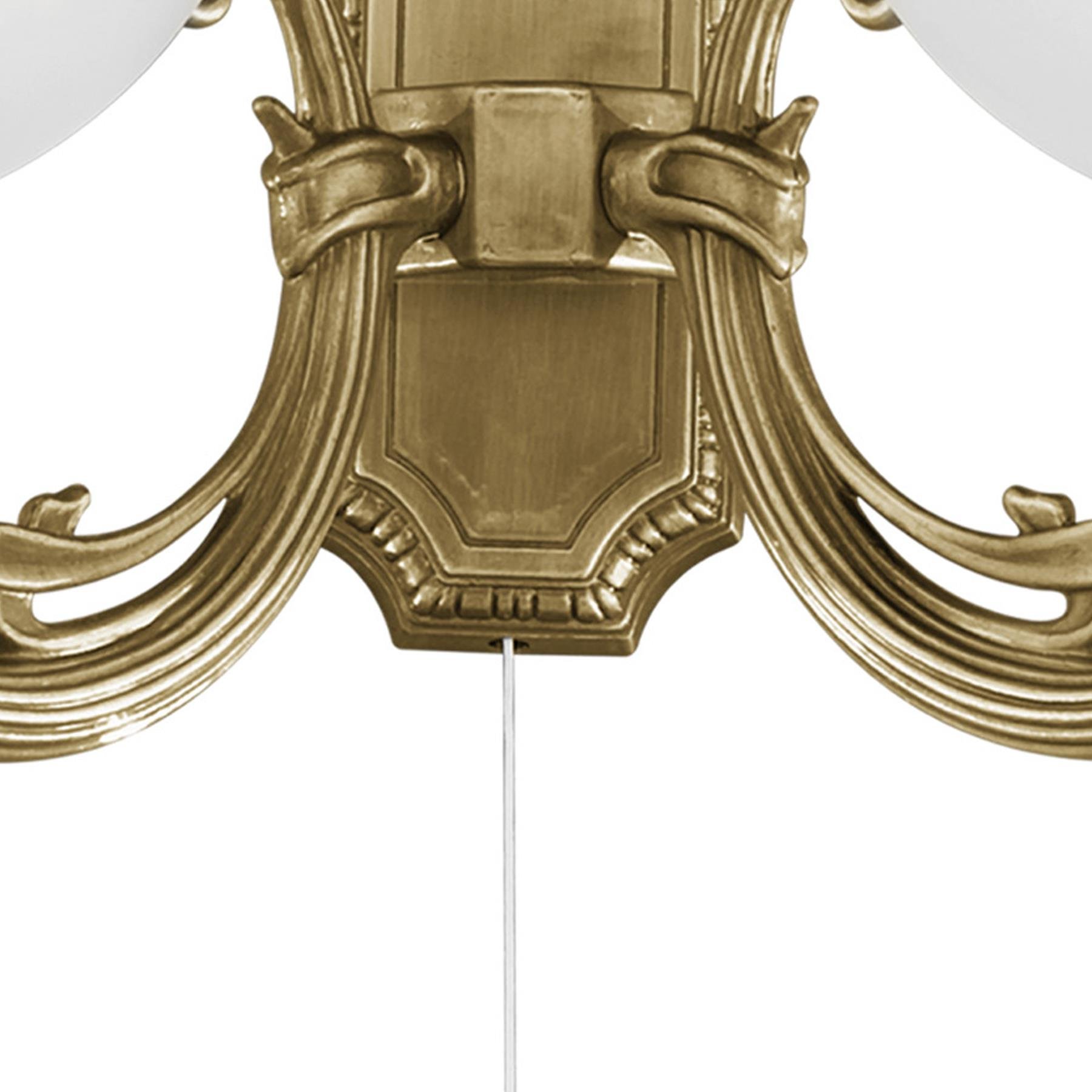 EGLO Savoy - Wandlamp - 2 Lichts - Brons - Wit