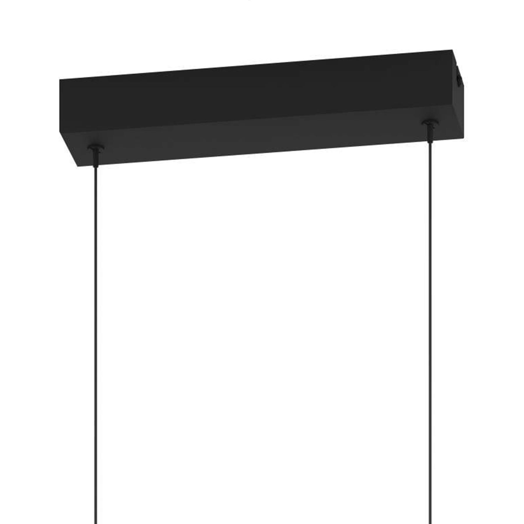 EGLO Caranacoa Hanglamp - LED - 117 cm - Zwart|Wit