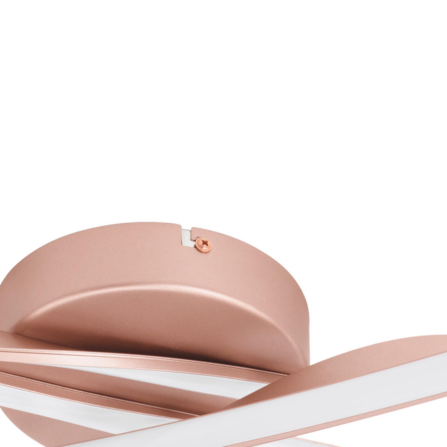 EGLO Palozza Plafondlamp - LED - 70,5 cm - Rozegoud|Wit