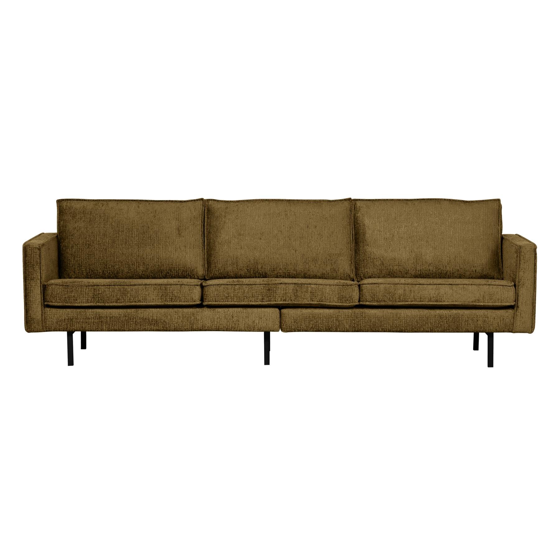BePureHome Bank 3-Zits Rodeo - Structure Velvet - Brass - 85x277x86