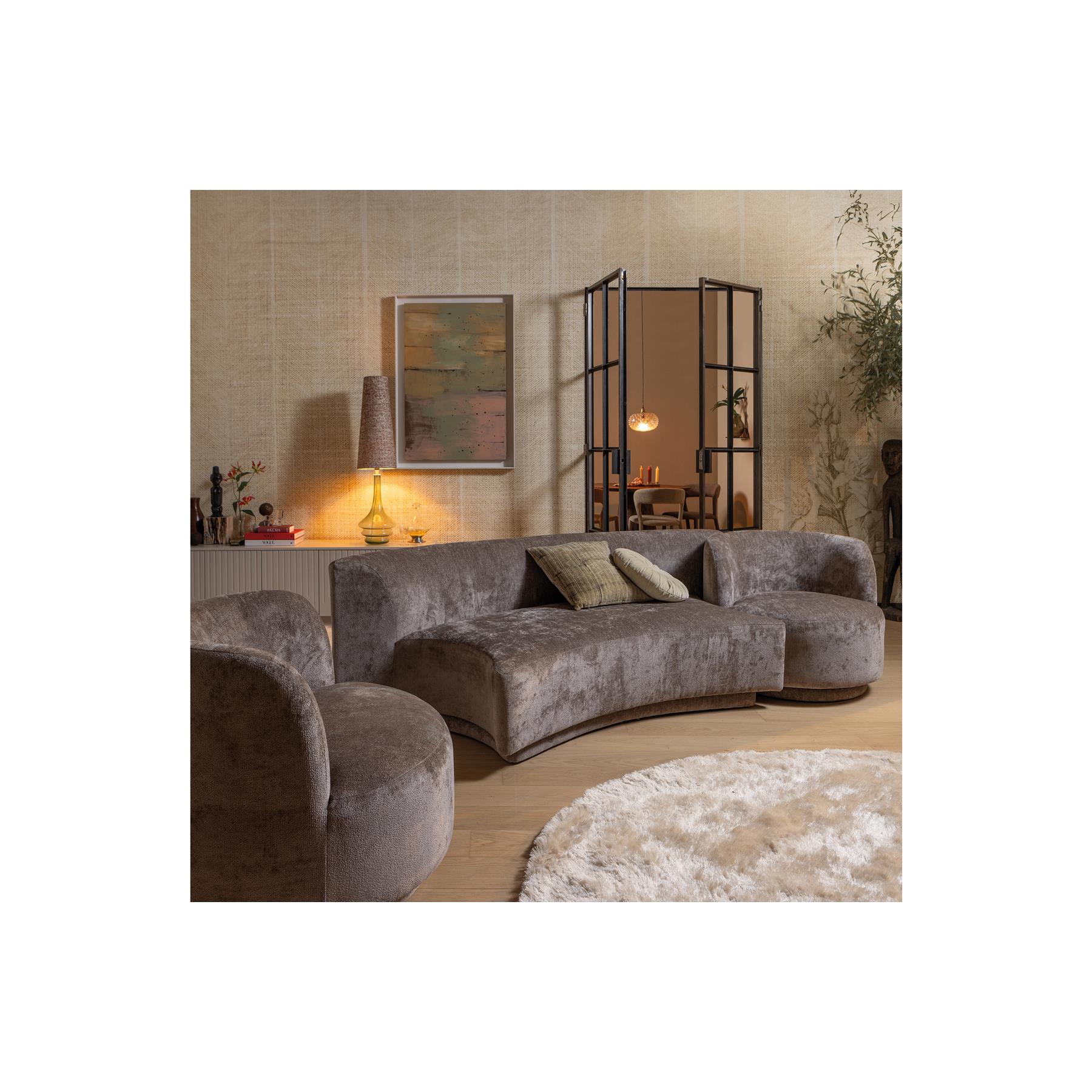 BePureHome Popular 2-zits Bankje - Polyester - Taupe - 72x215x97